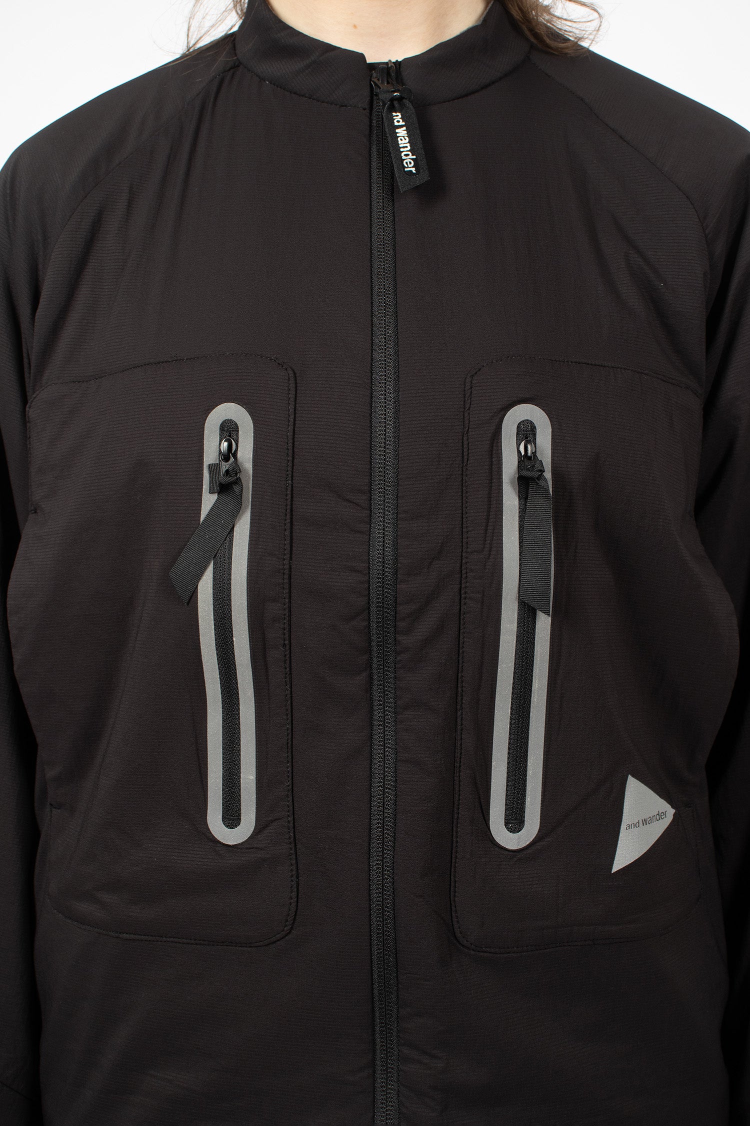 Alpha AIR collarless Jacket Black
