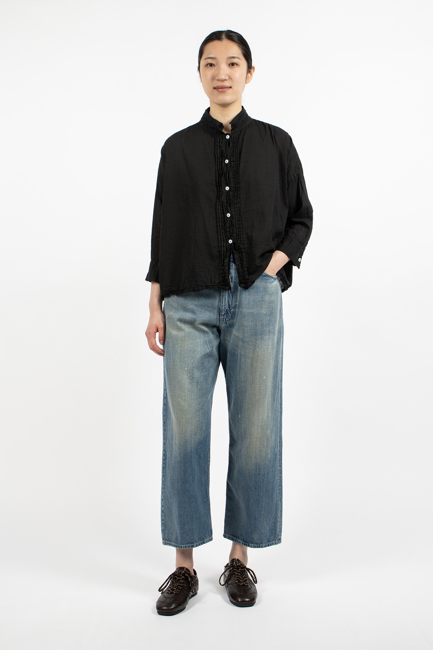 WP12 Selvedge Ranch Jean Work Light Blue