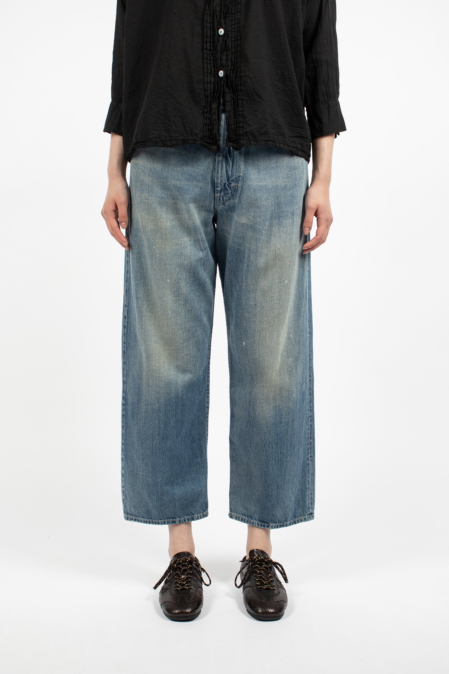 WP12 Selvedge Ranch Jean Work Light Blue