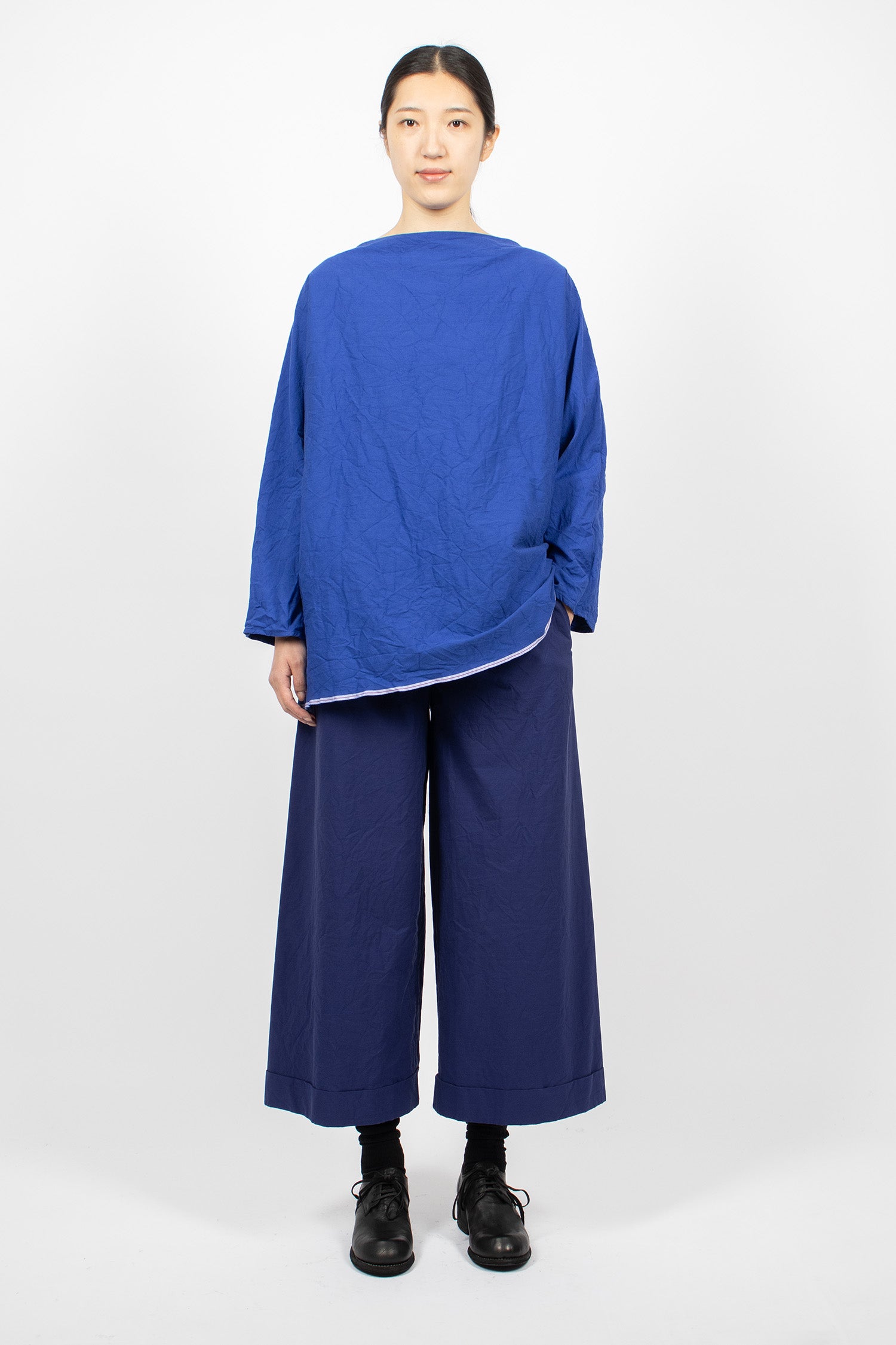 Wide Pyjama Trousers French Blue