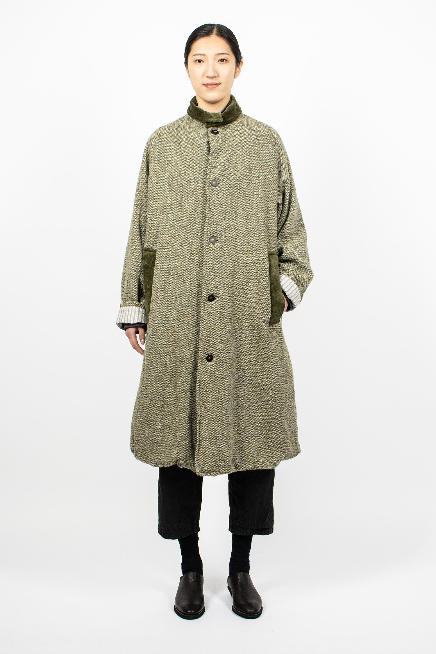 Bobi Coat Tweed Light Khaki