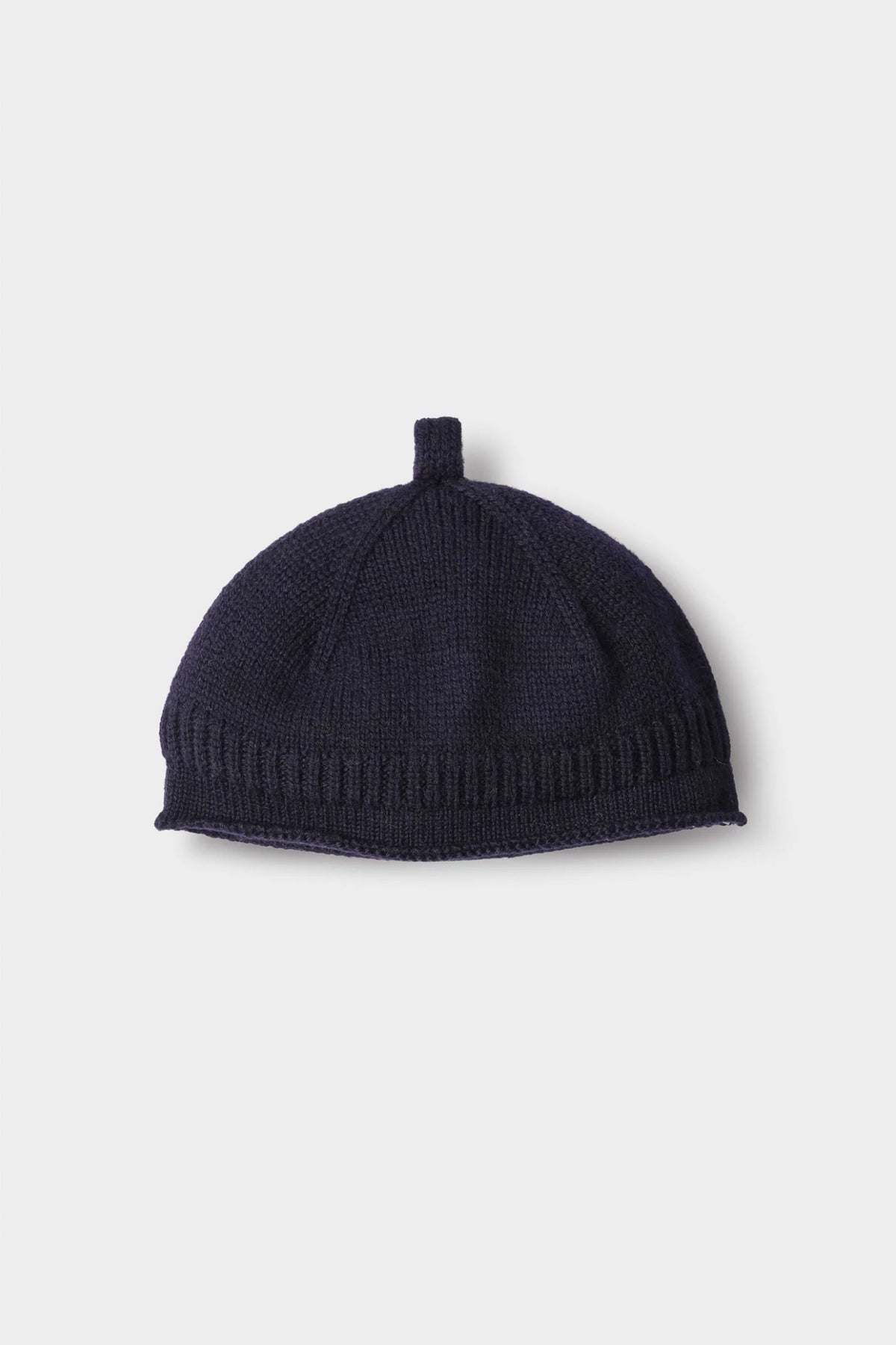 Rolled Hem Beanie Dark Navy