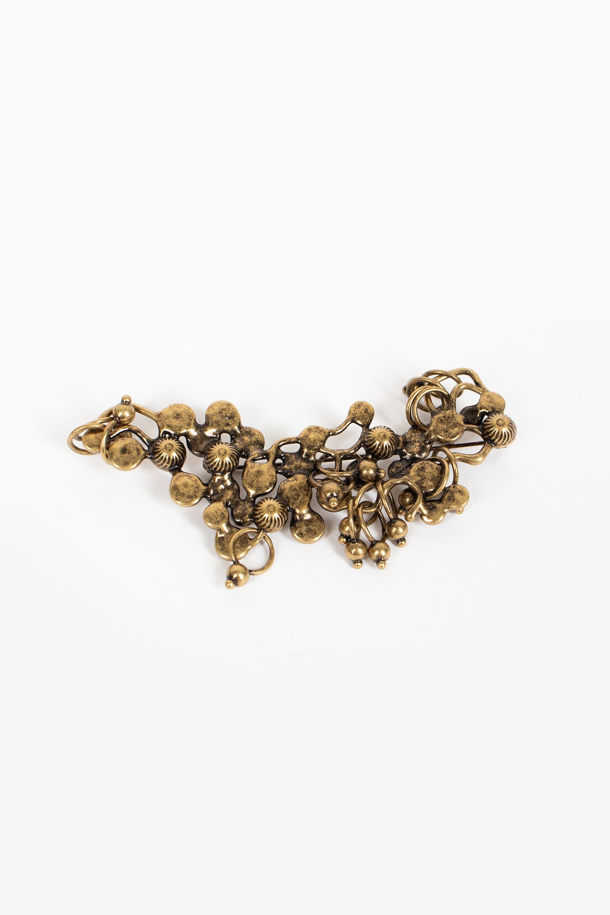 Jewel Pin Brooch Brass
