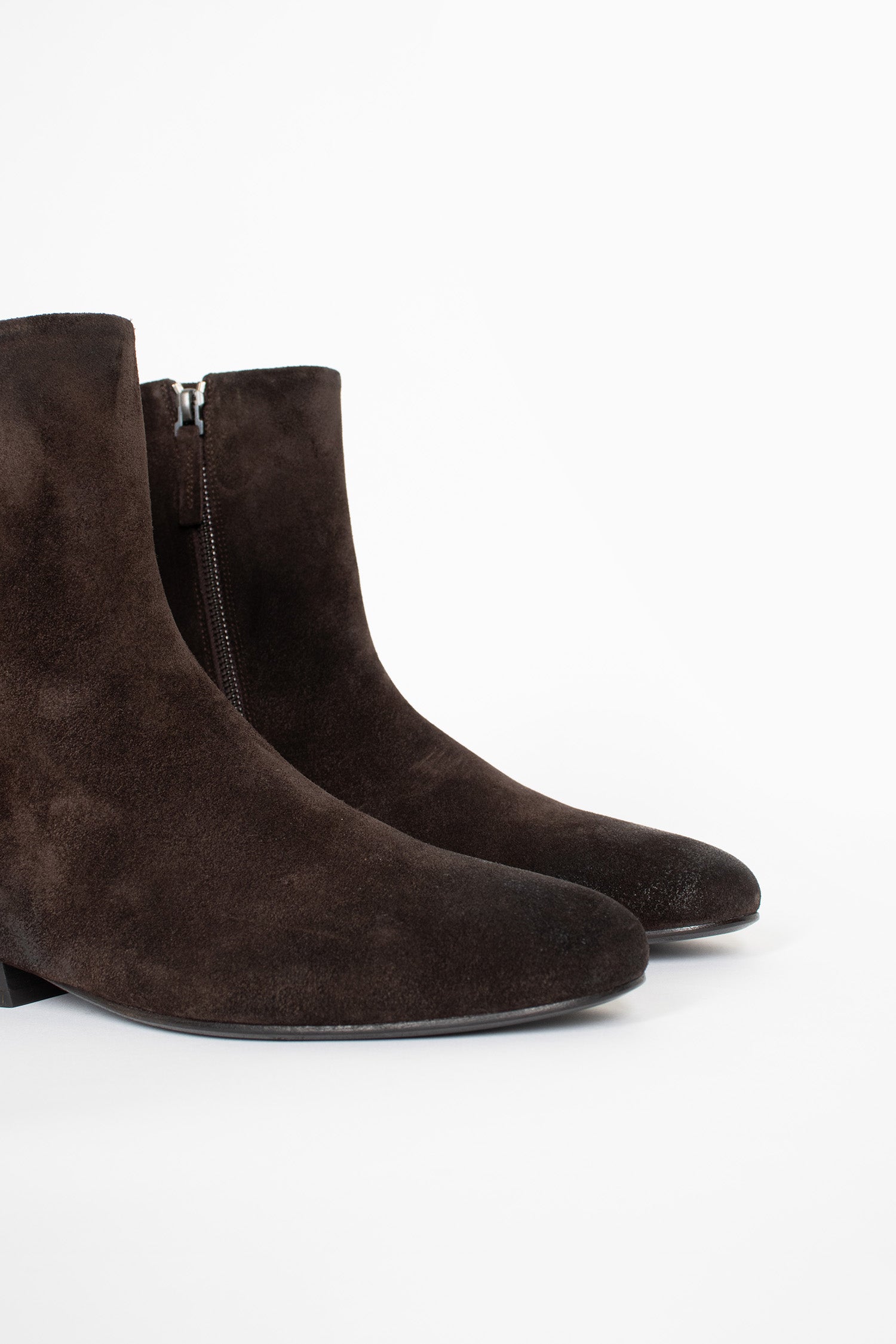 Miniblocco Leather Ankle Boots Dark Brown