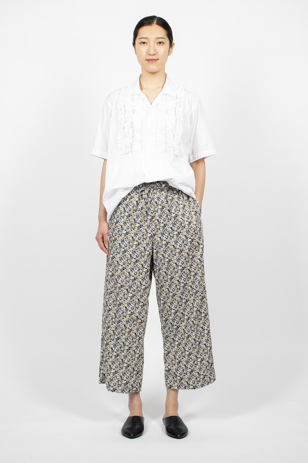 Pyjama Pants Olive Floral