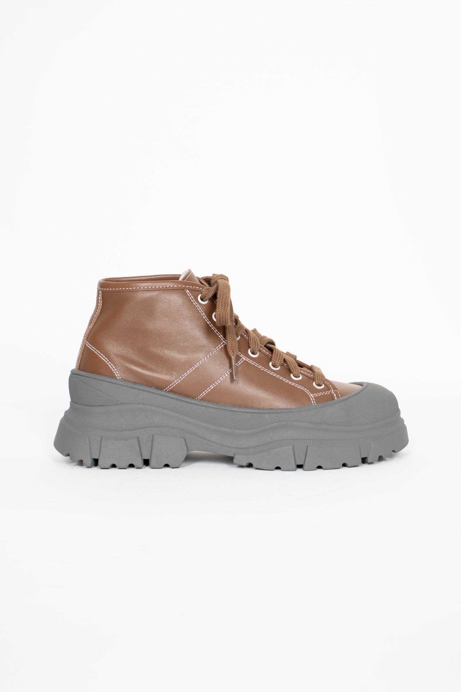 Chunky Outsole Sneaker Brown/Grey