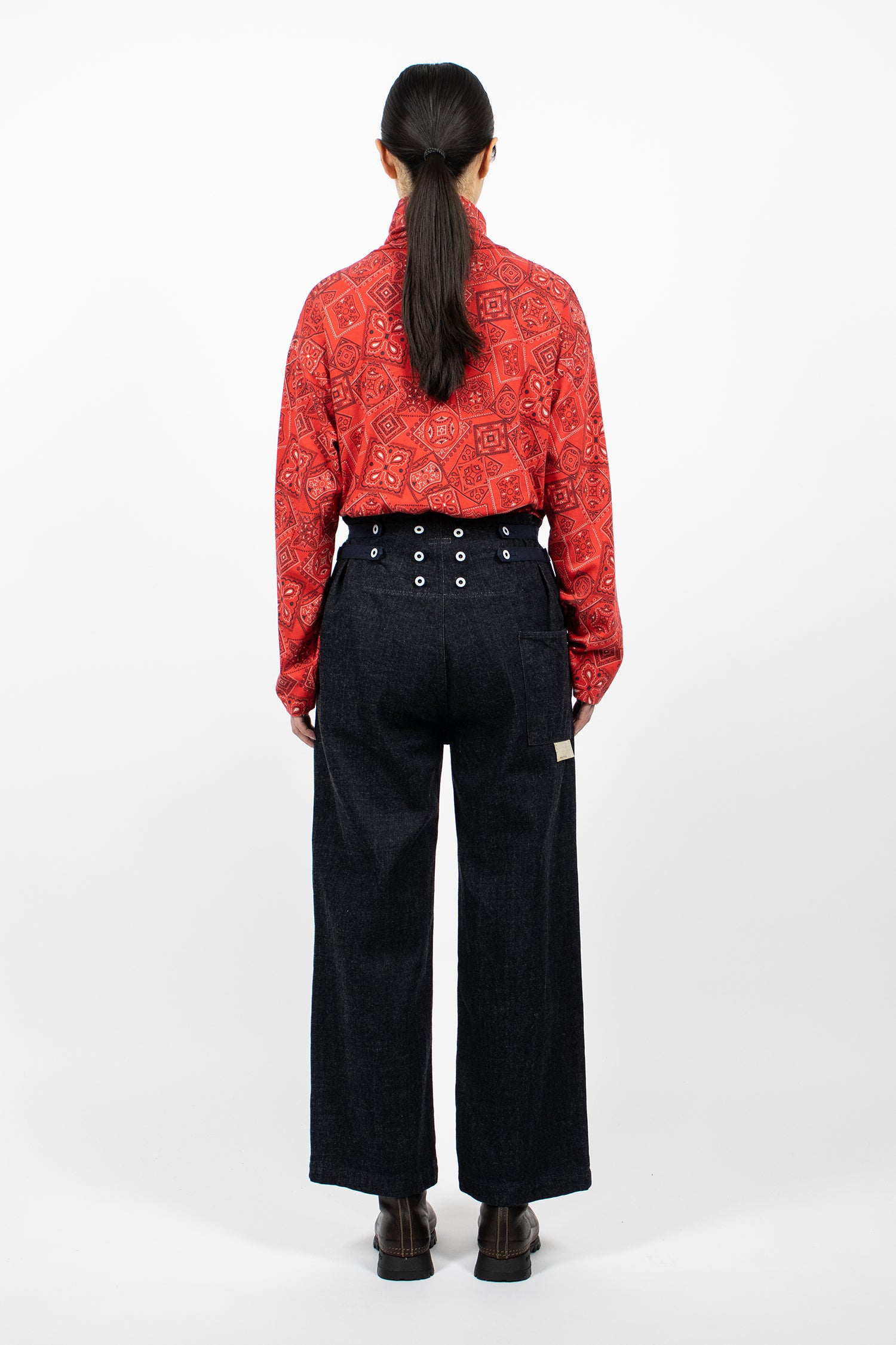 12oz Denim 7 Star Suspender Pants Indigo