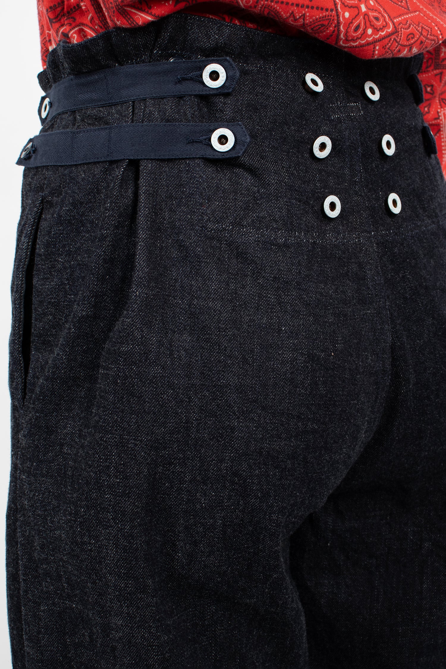 12oz Denim 7 Star Suspender Pants Indigo