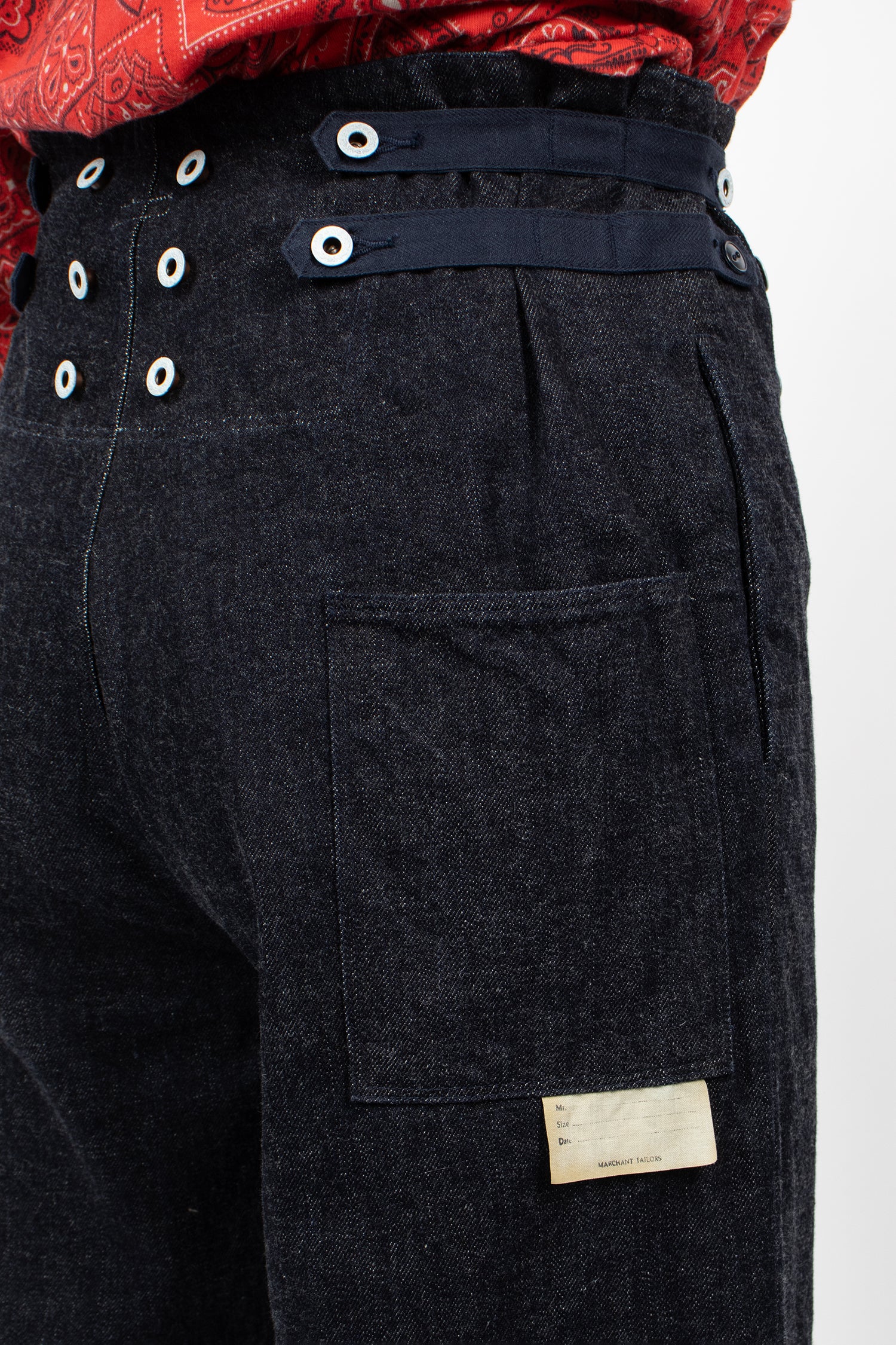 12oz Denim 7 Star Suspender Pants Indigo