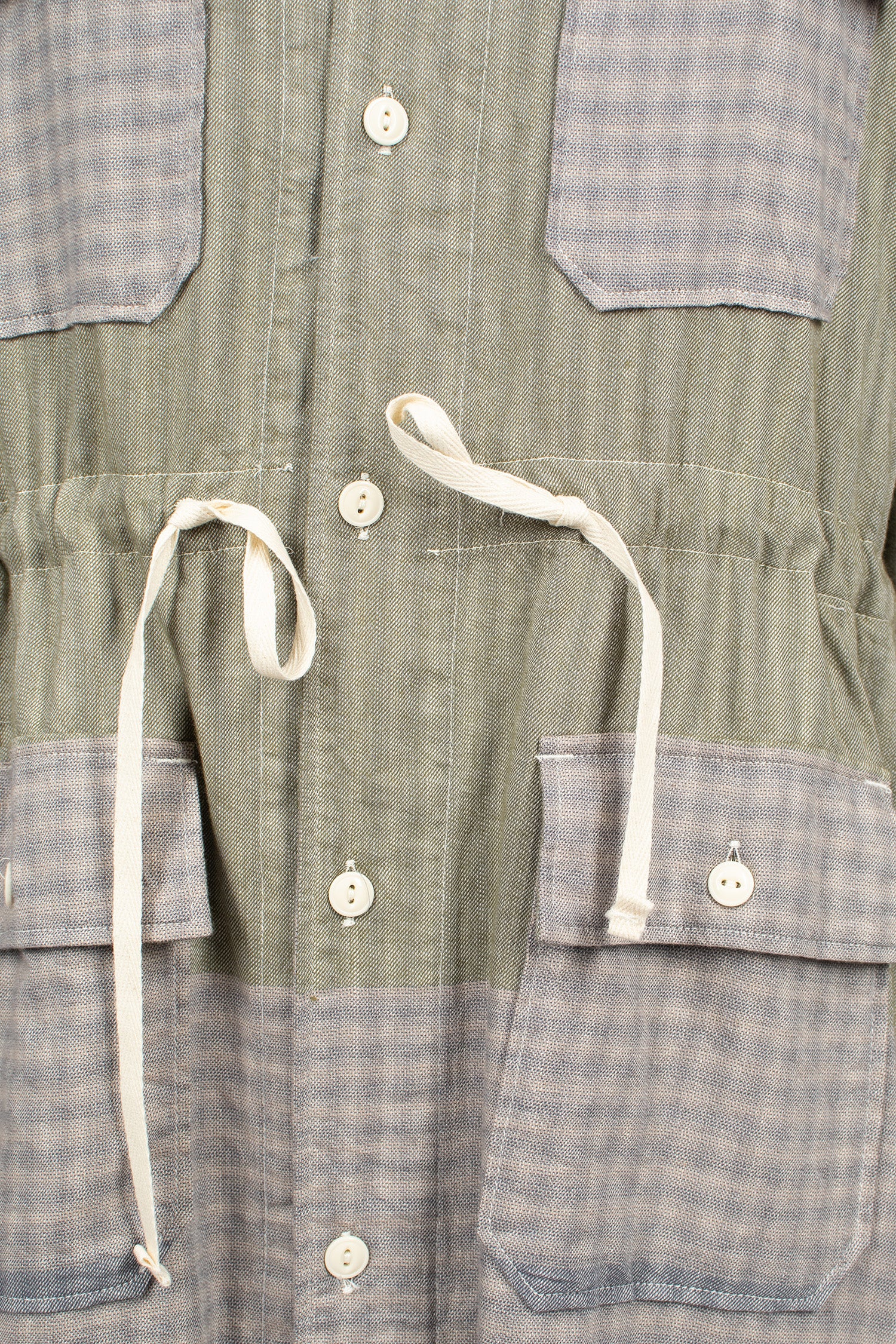 Cagoule Dress Smoky Horizontal Stripe