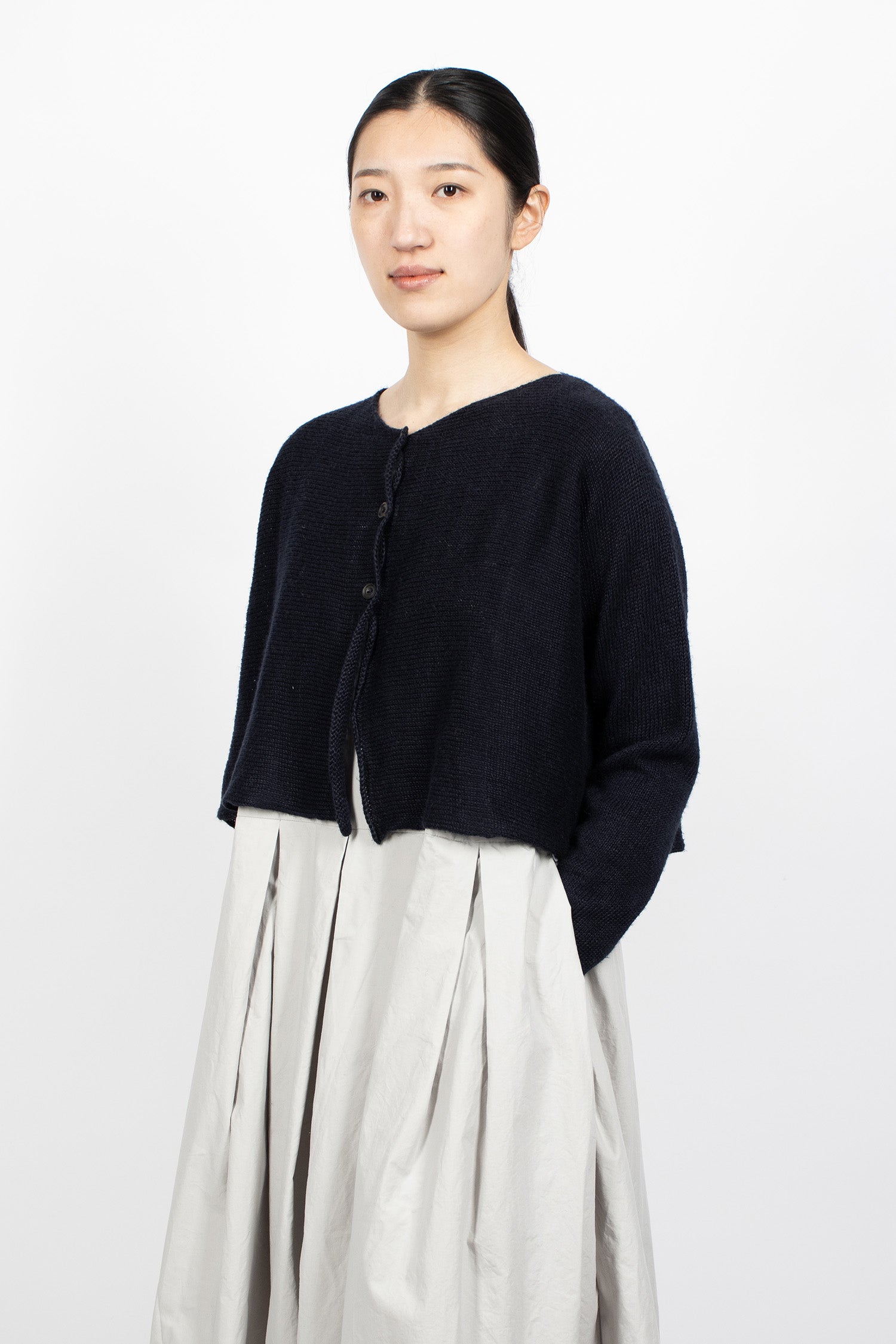 Maple Linen Cardigan Navy