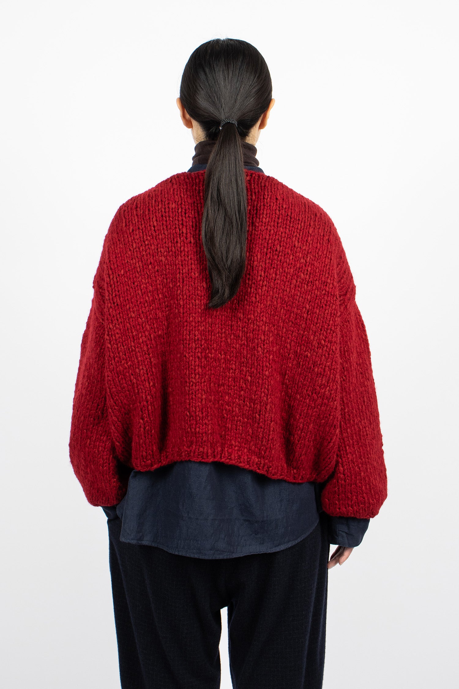 Short Cardigan Red/Red