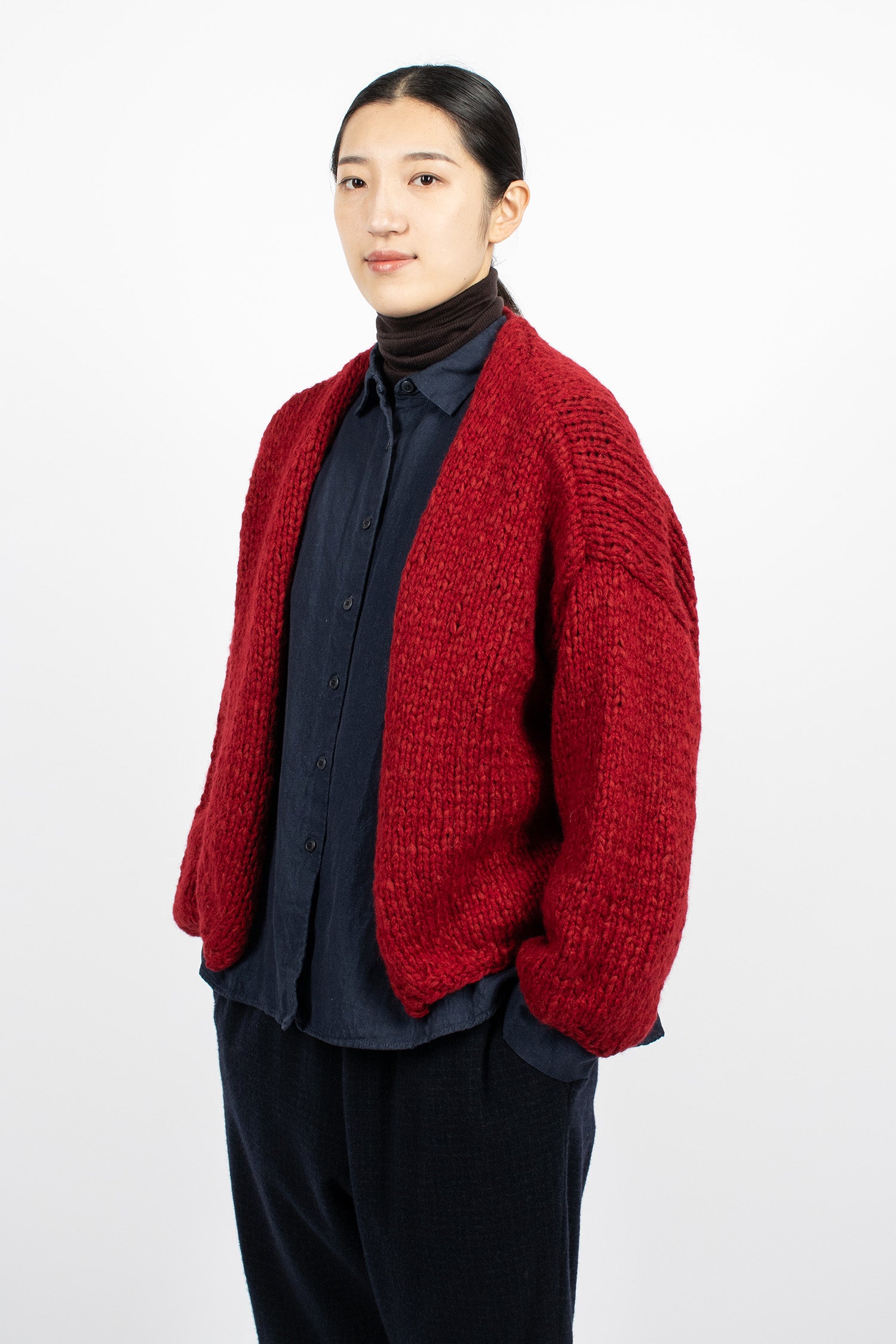 Short Cardigan Red/Red