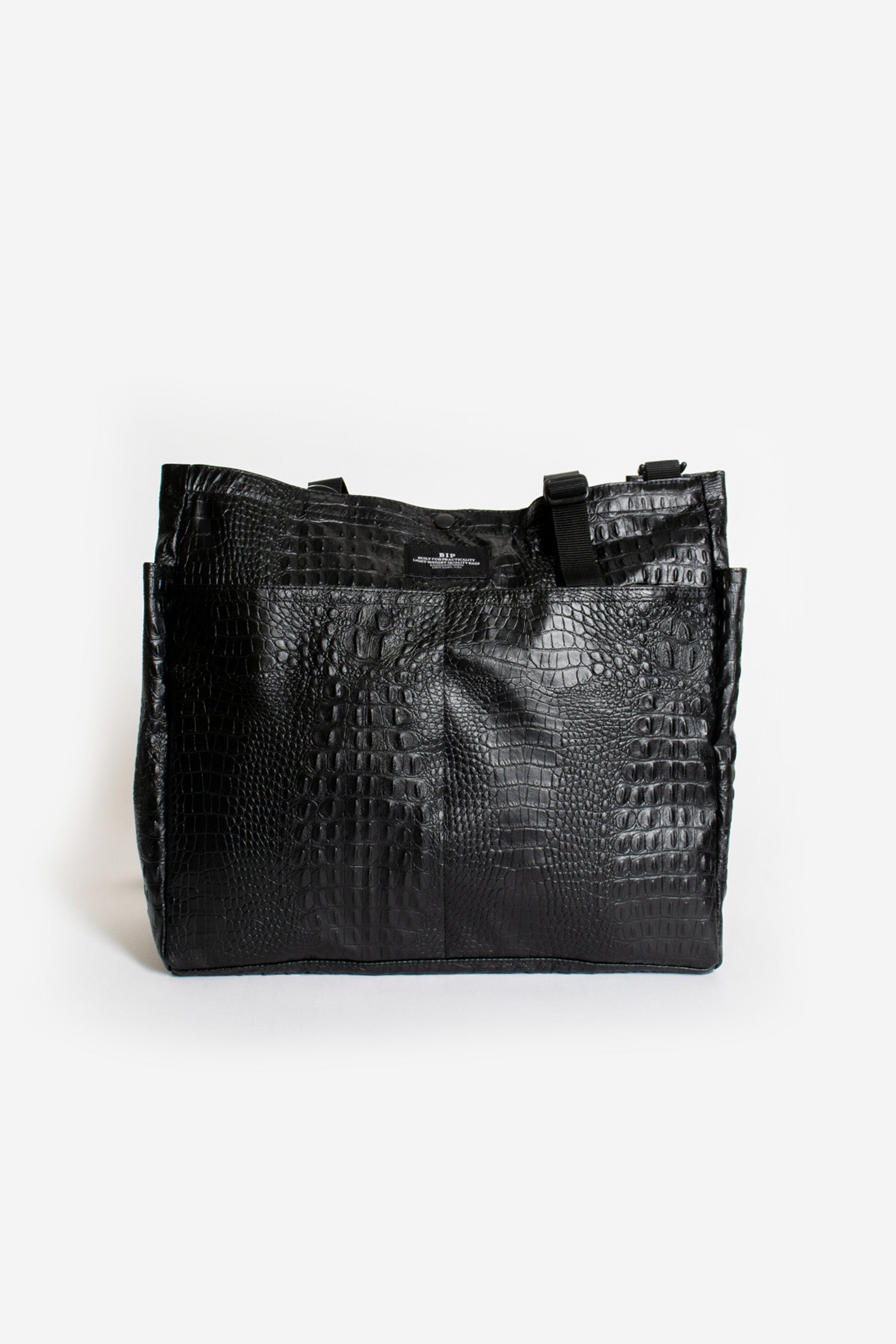 Carry-All Beach Bag Black Croco