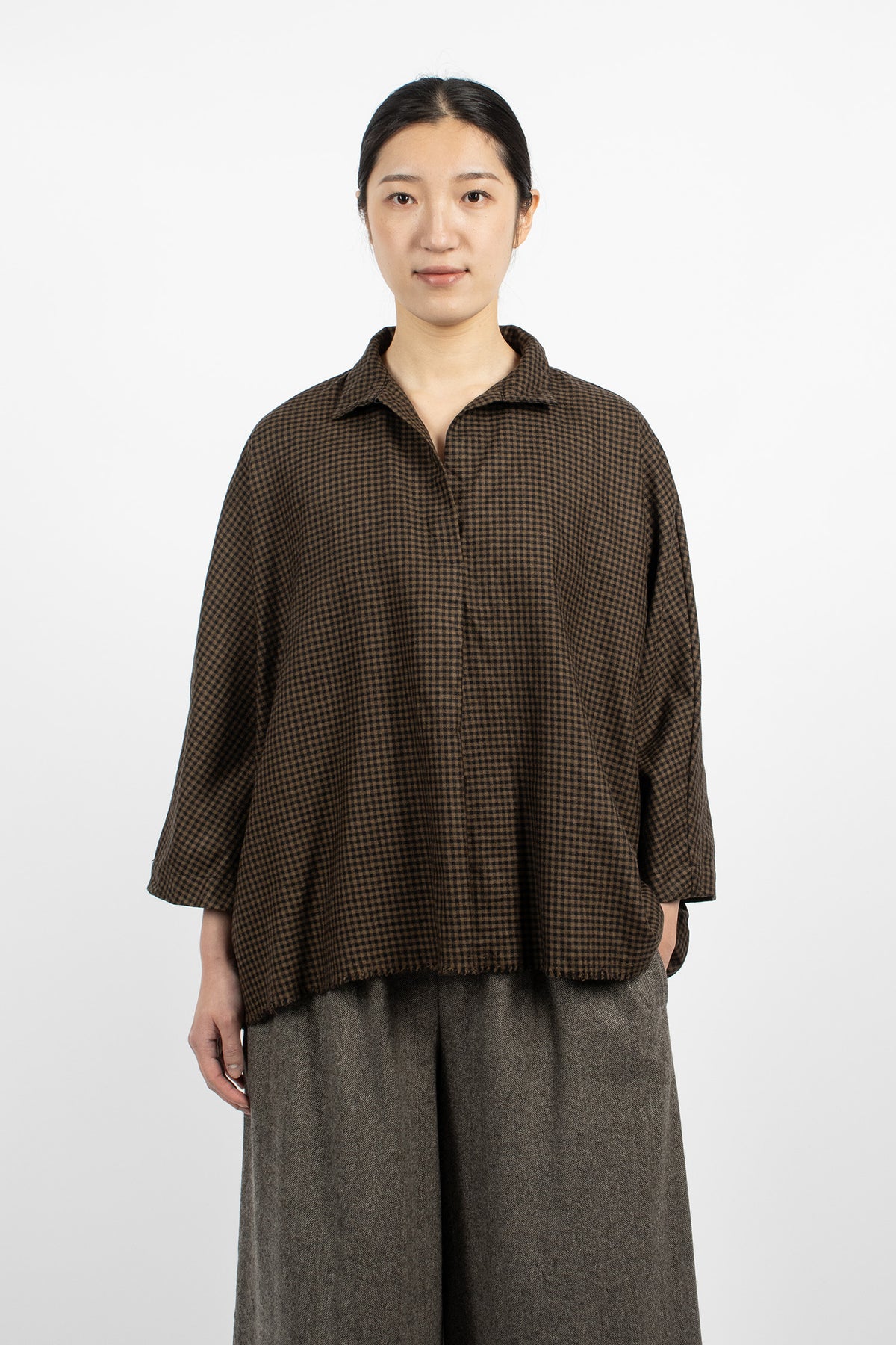 20.07.06 Wool Shirt Mix Brown 2