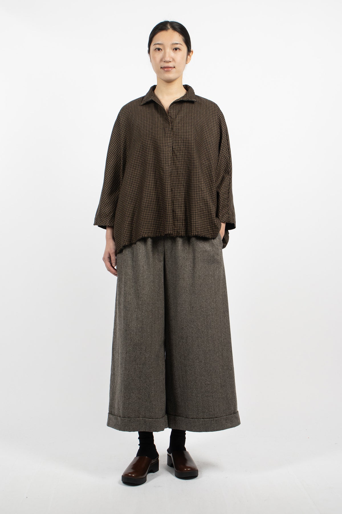 20.07.06 Wool Shirt Mix Brown 2
