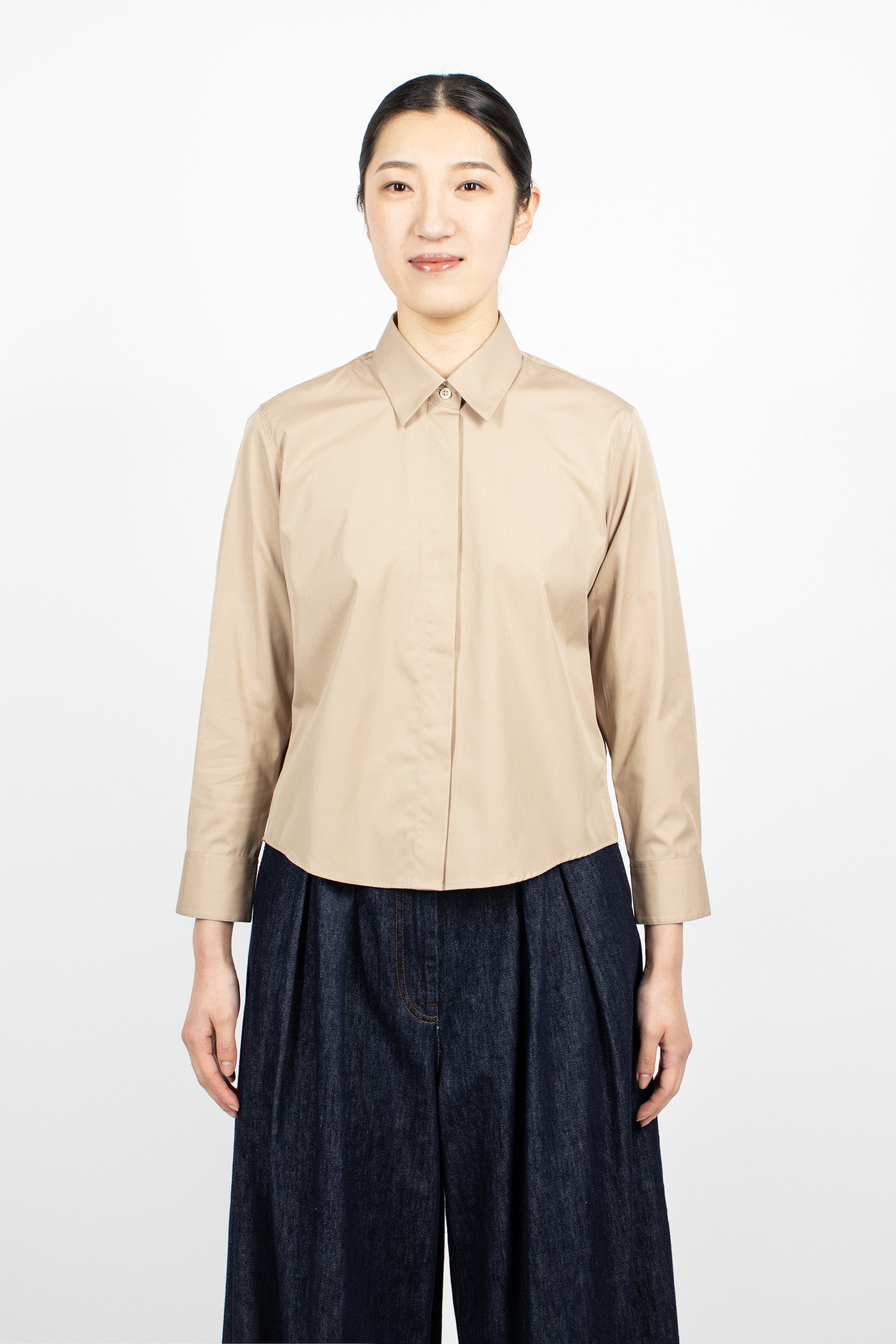 Boxy Mini Shirt Sand