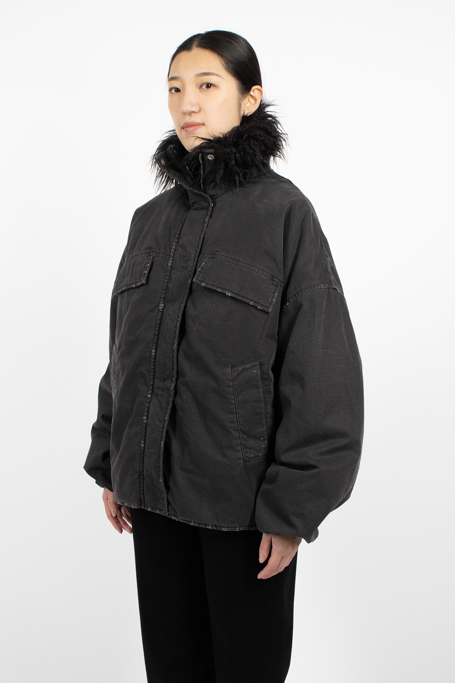 Coated Jacket Black