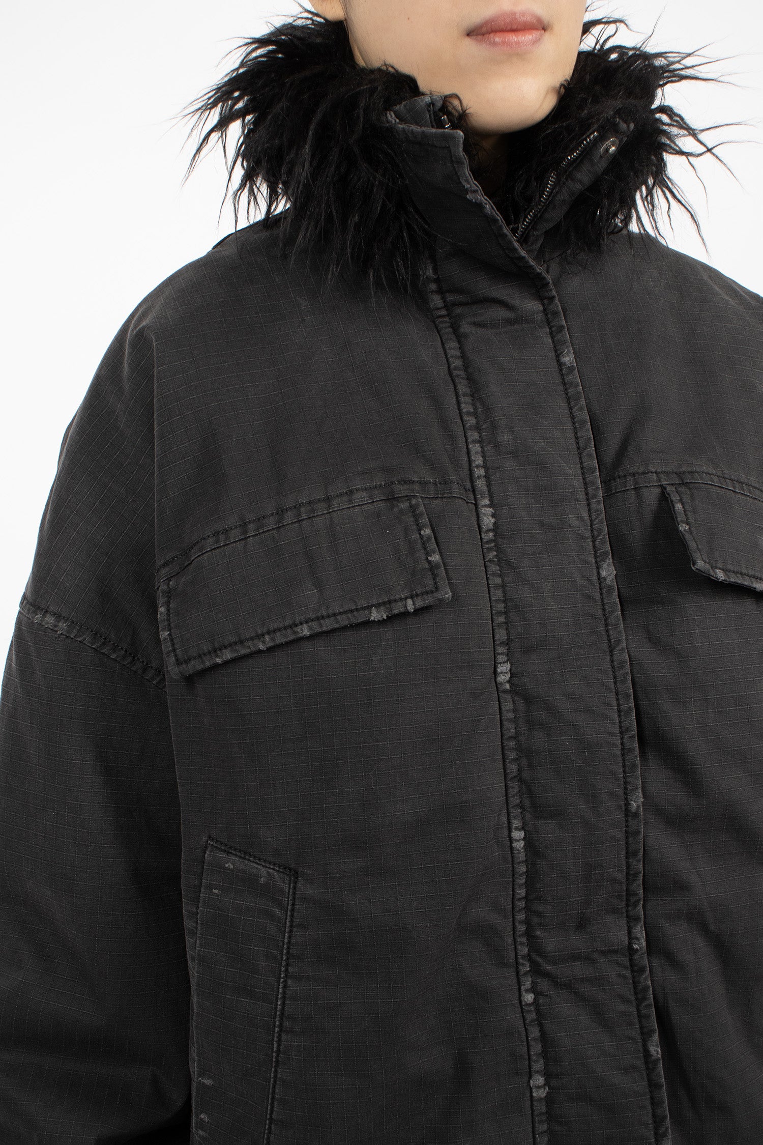 Coated Jacket Black