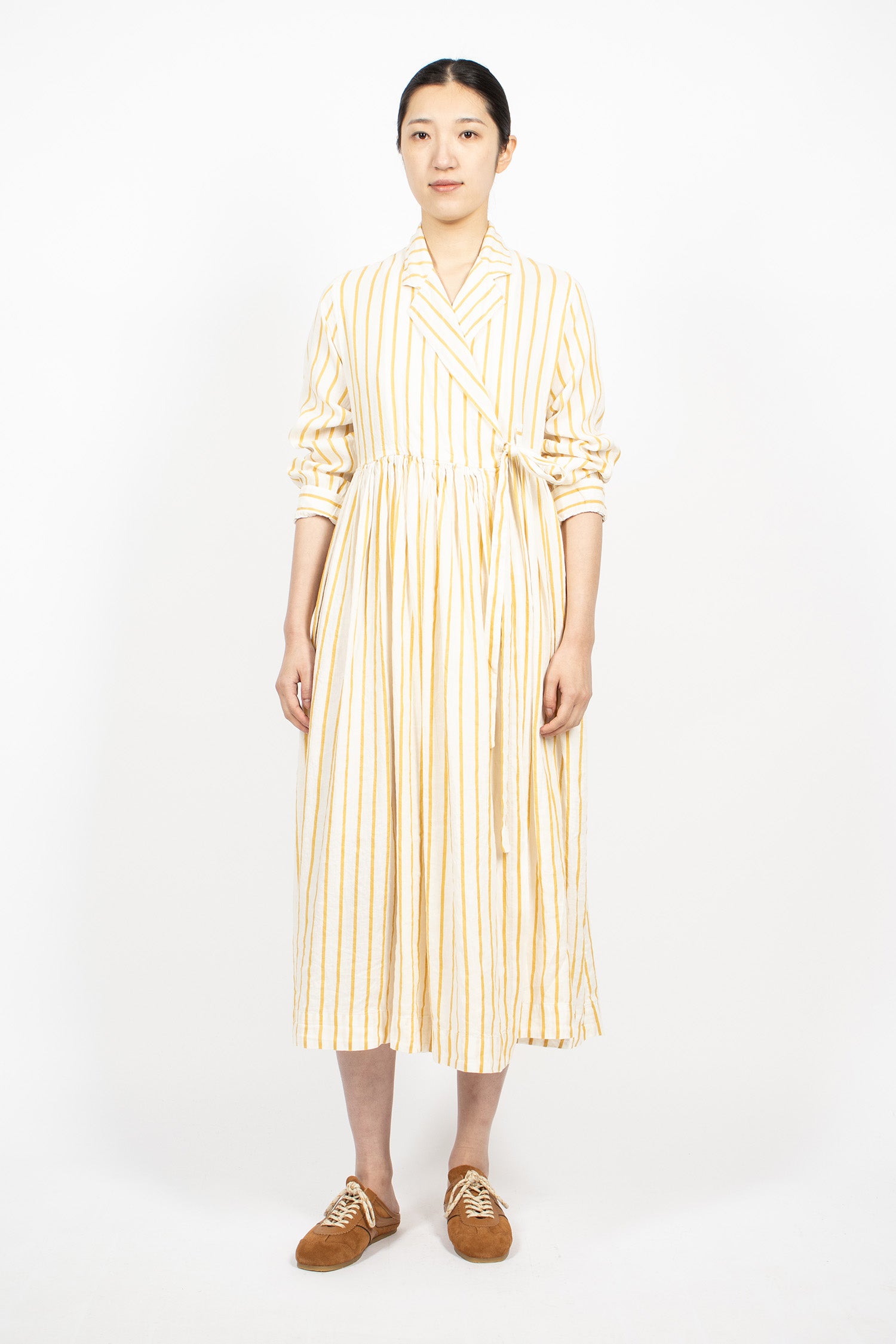 Colette Dress Gold Stripe 1