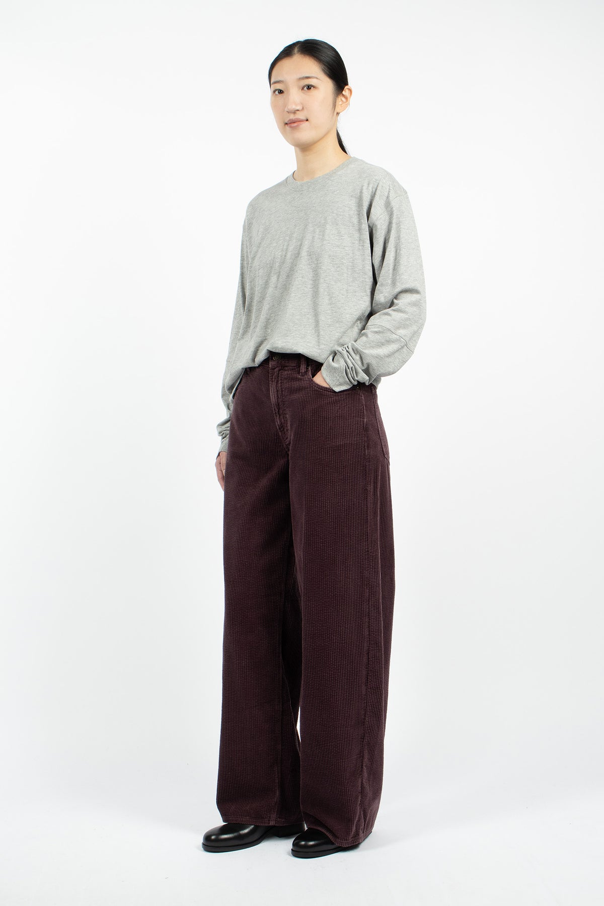 Corduroy Roomy Jeans Viola
