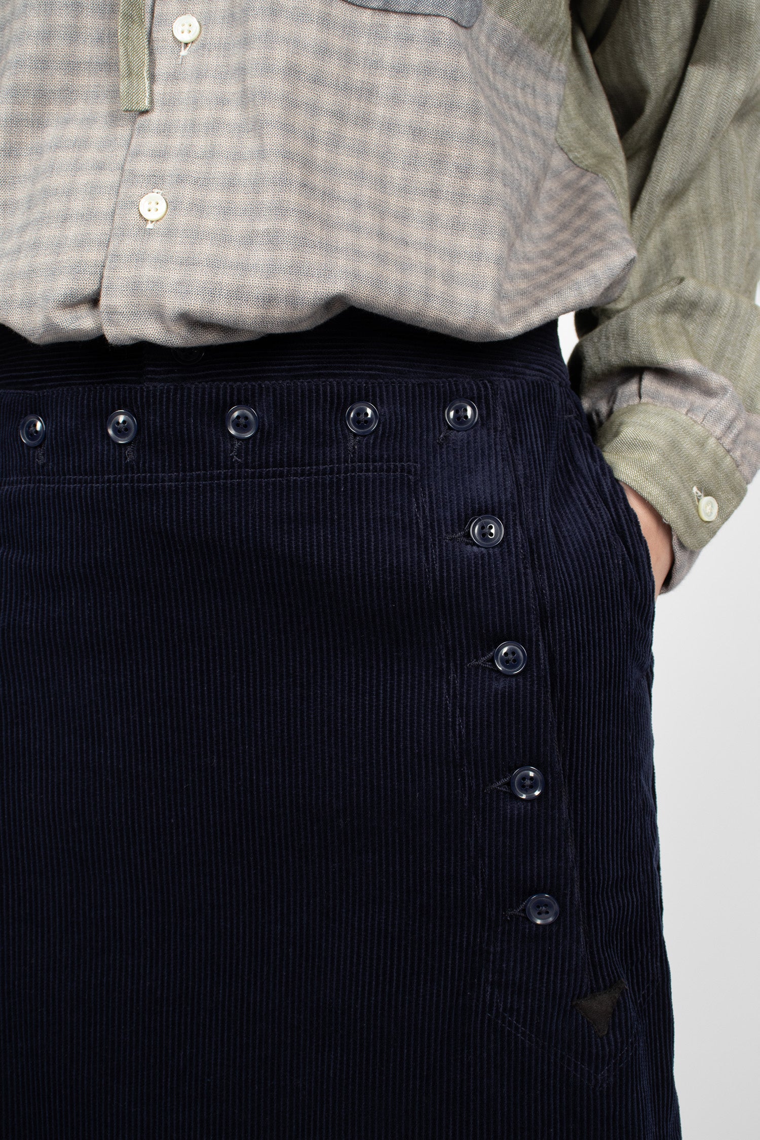 Sailor Skirt Navy Corduroy