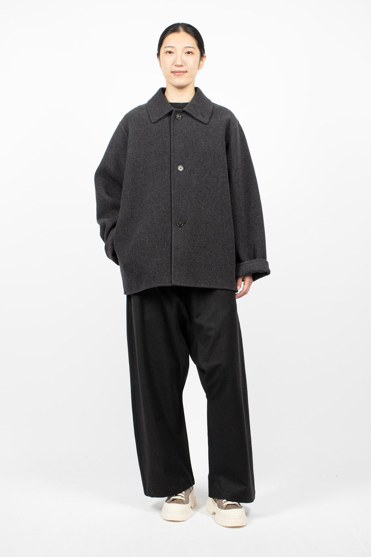 Cousin Wool Jacket Carbon Melange