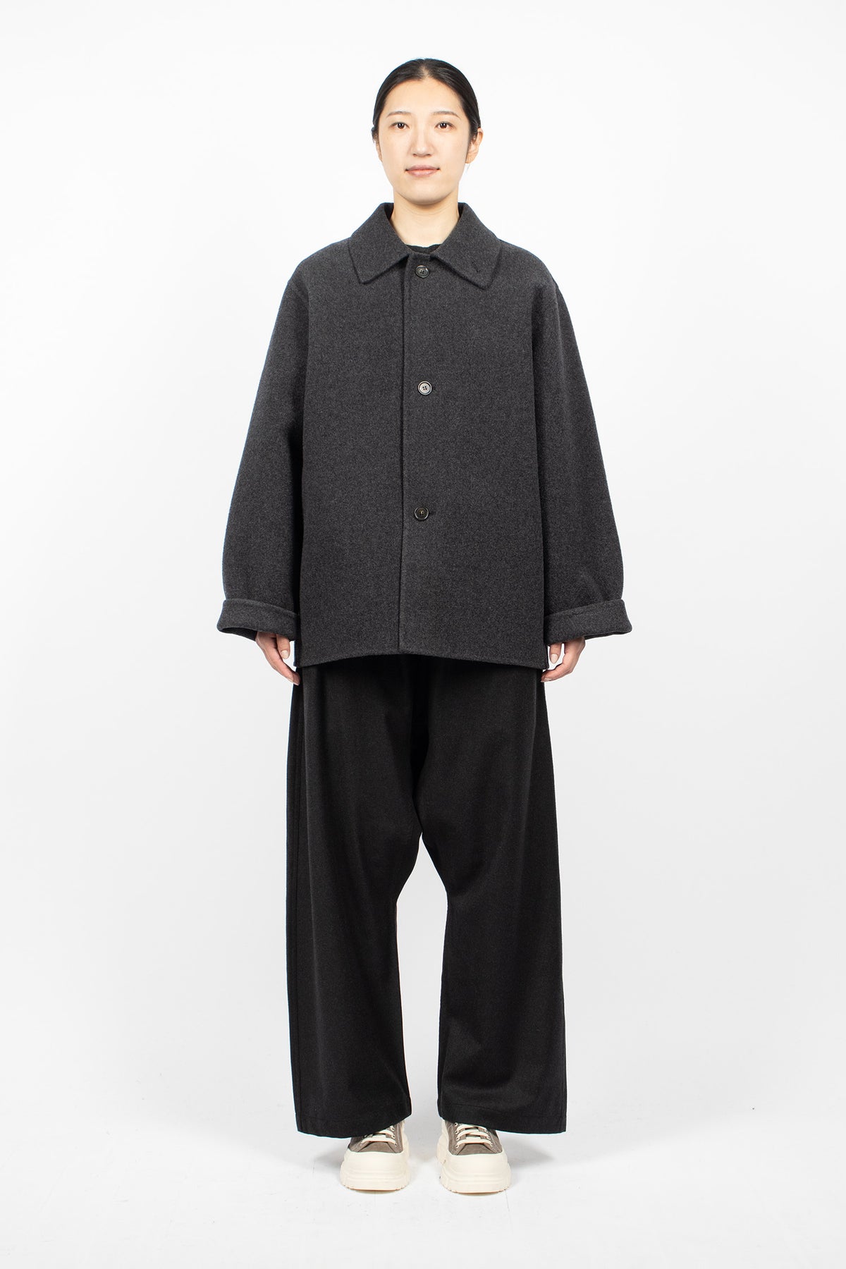 Cousin Wool Jacket Carbon Melange
