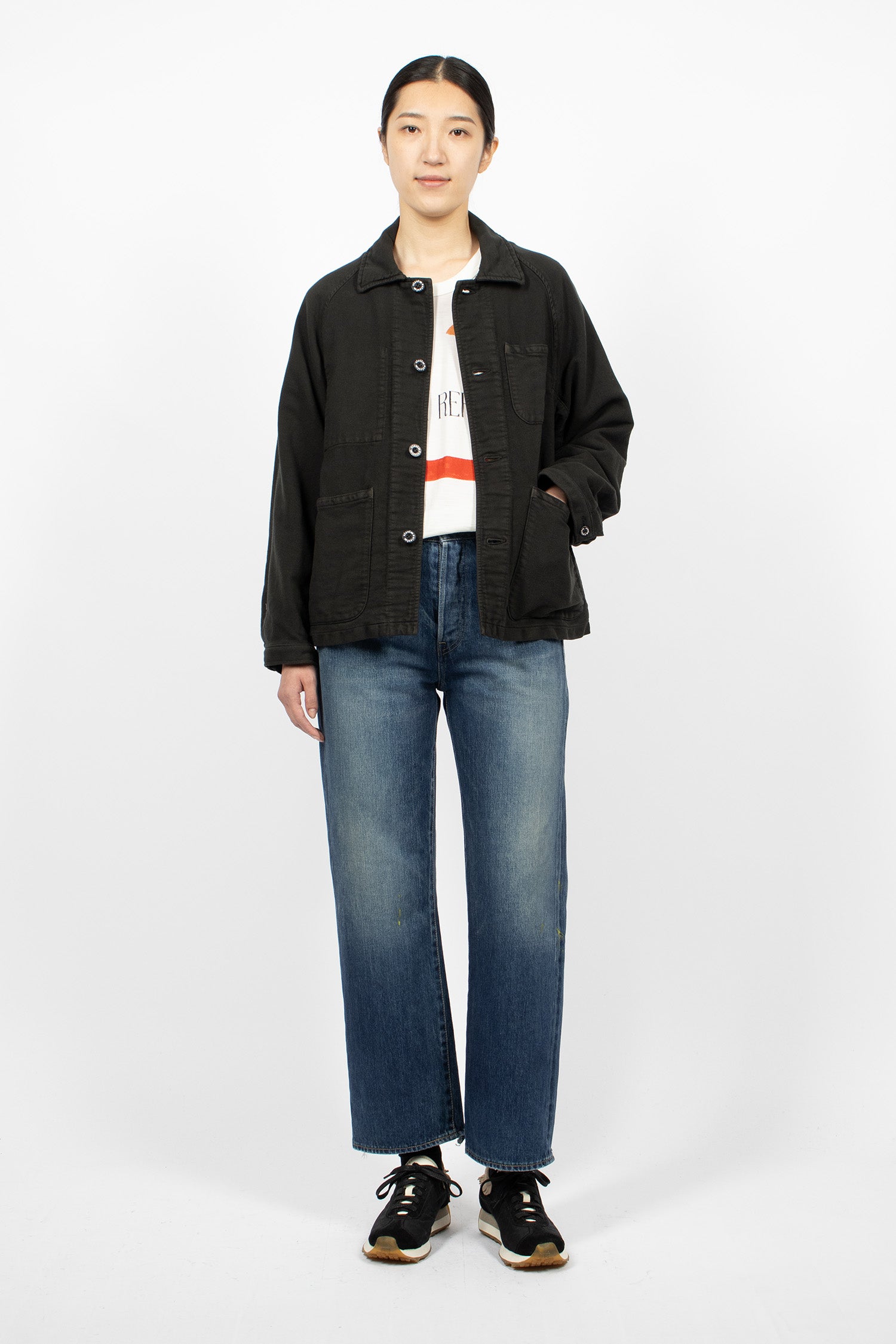 Coverall Moleskin Jacket Black