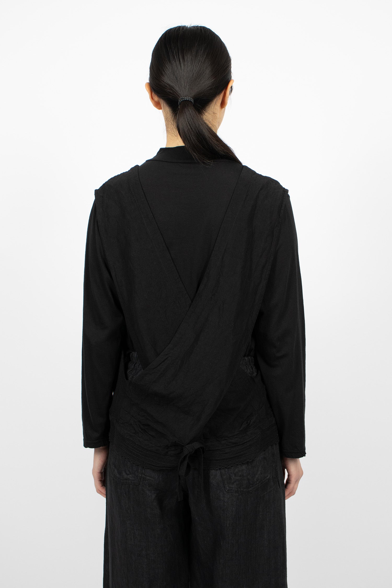 Back Cross Vest Black