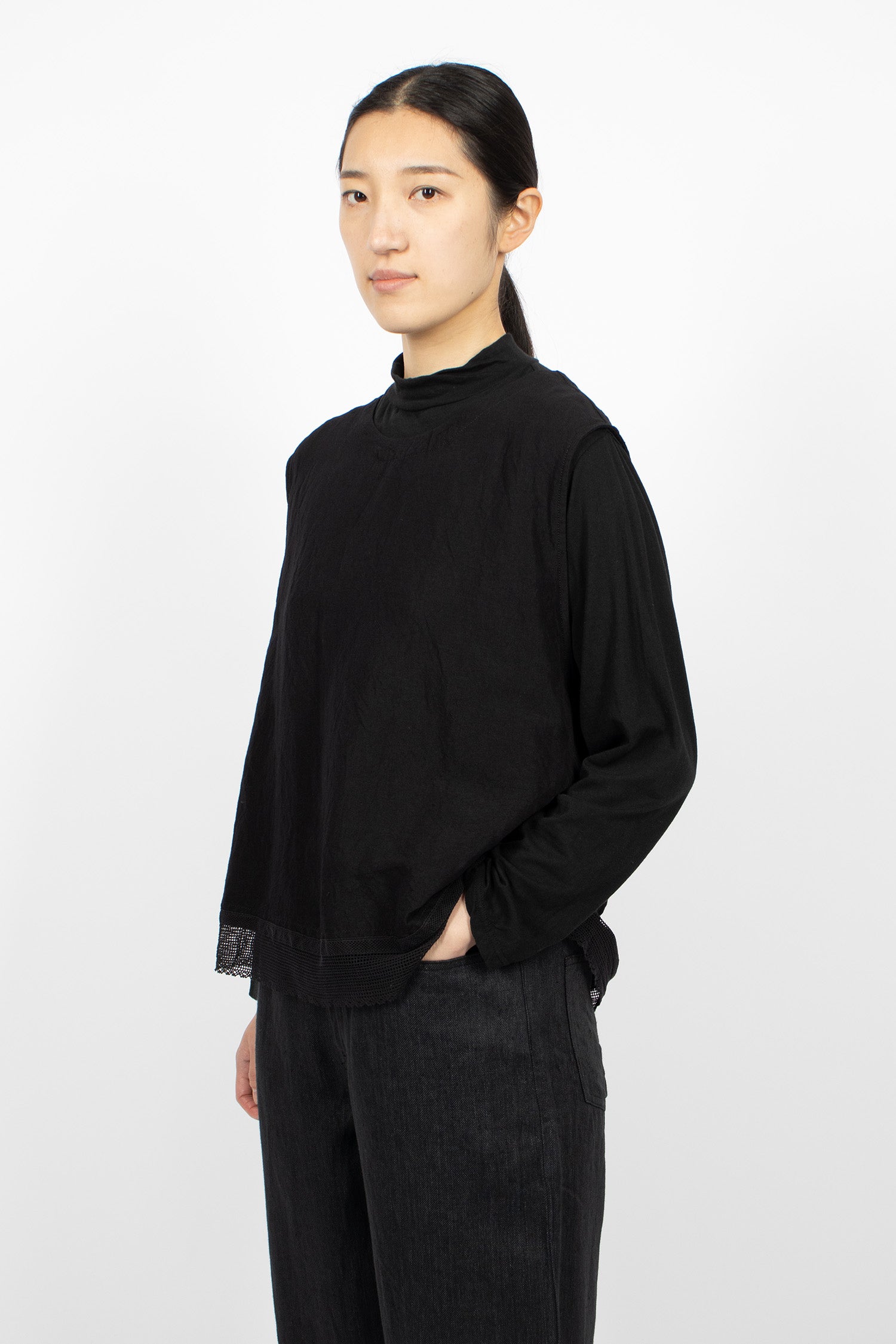 Back Cross Vest Black