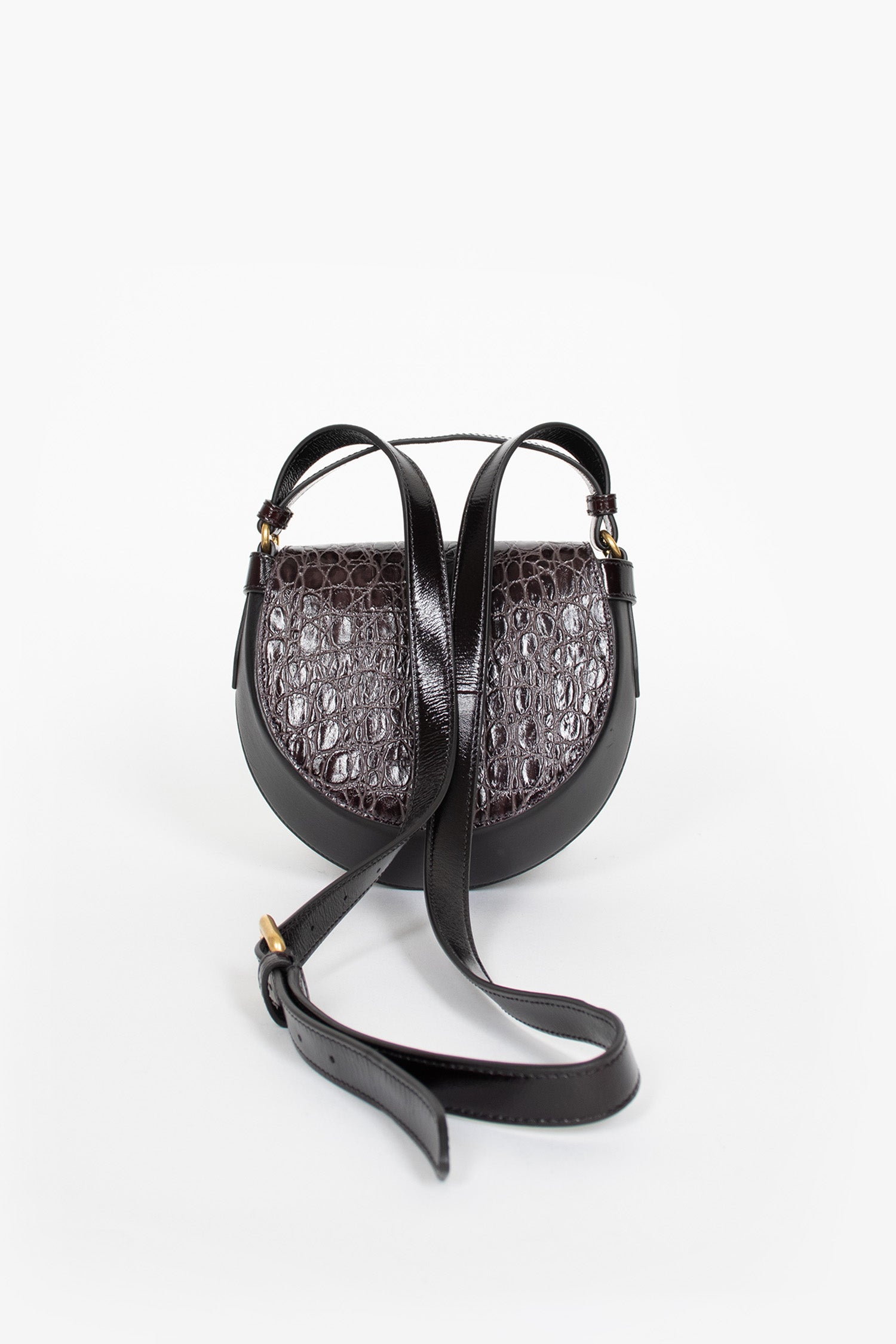 Small Leather Crossbody Bag Black