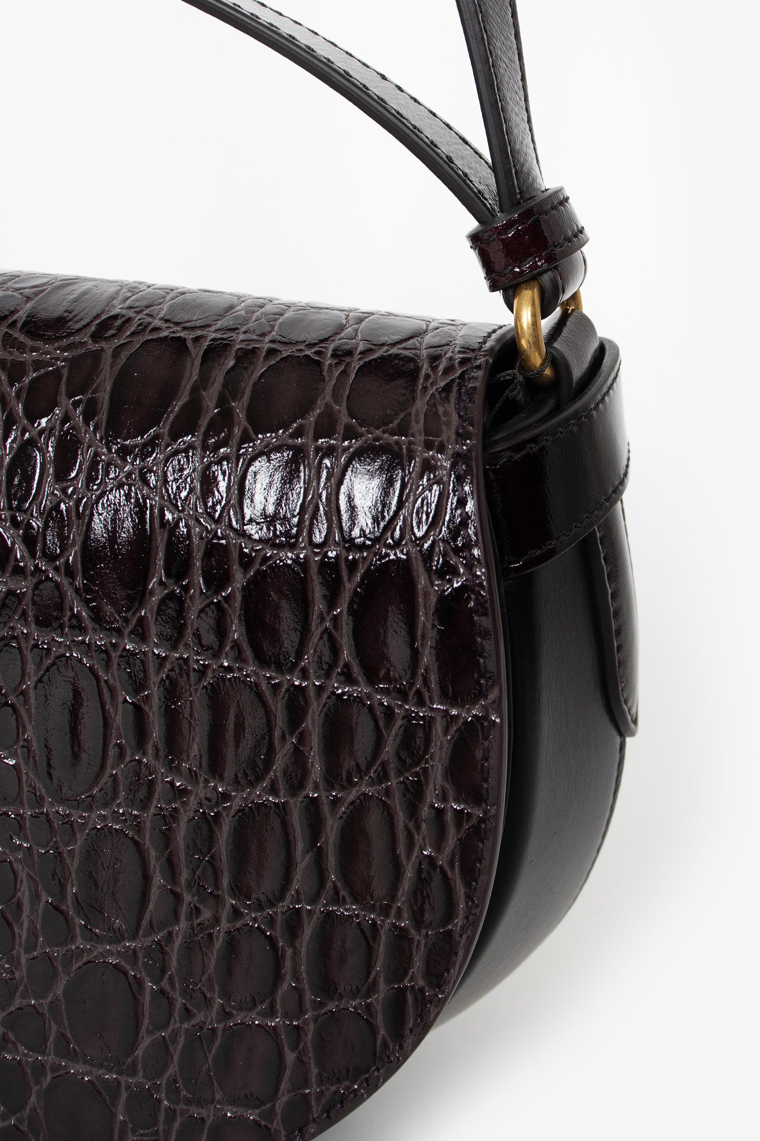 Small Leather Crossbody Bag Black