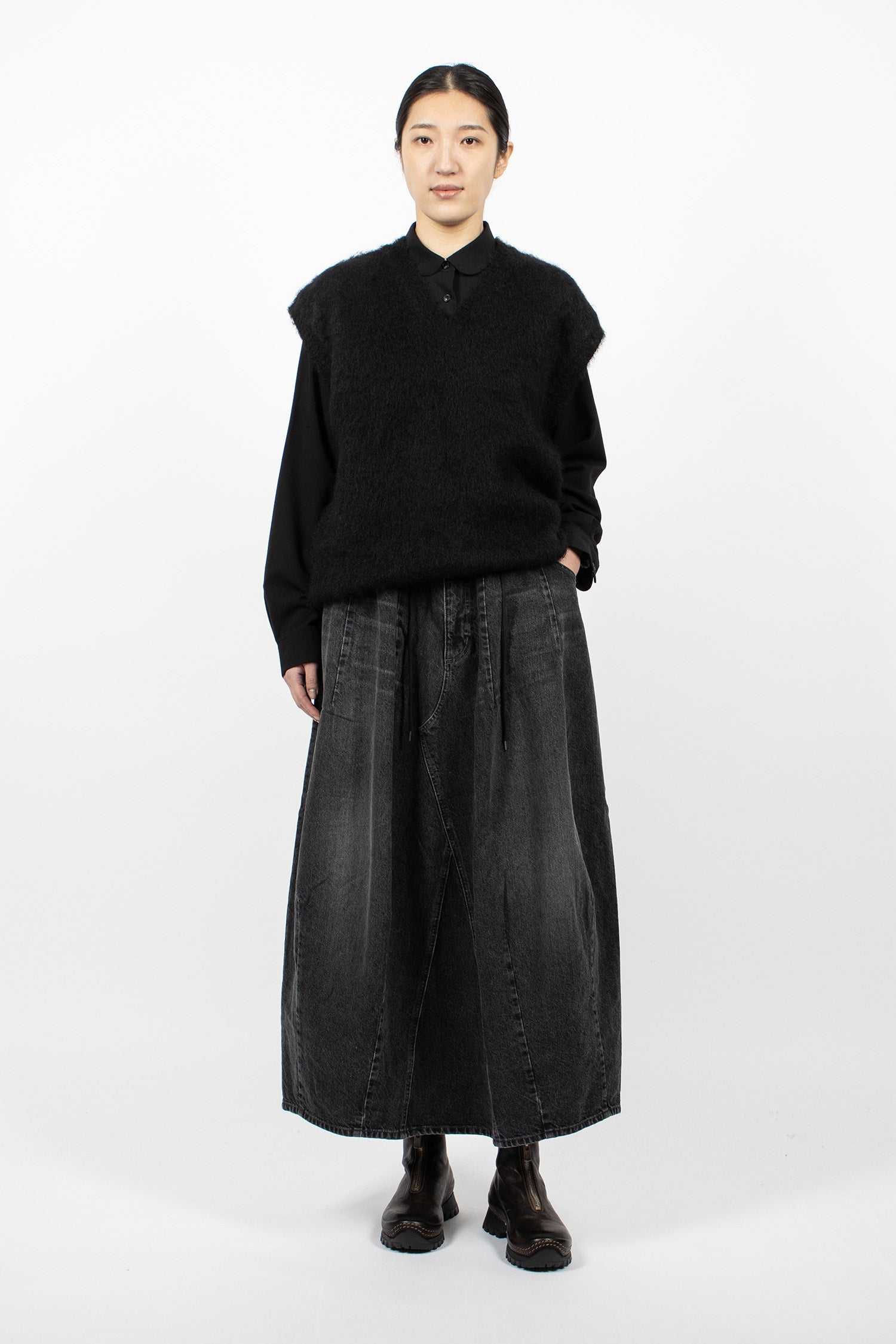 H.D Jean Skirt Black