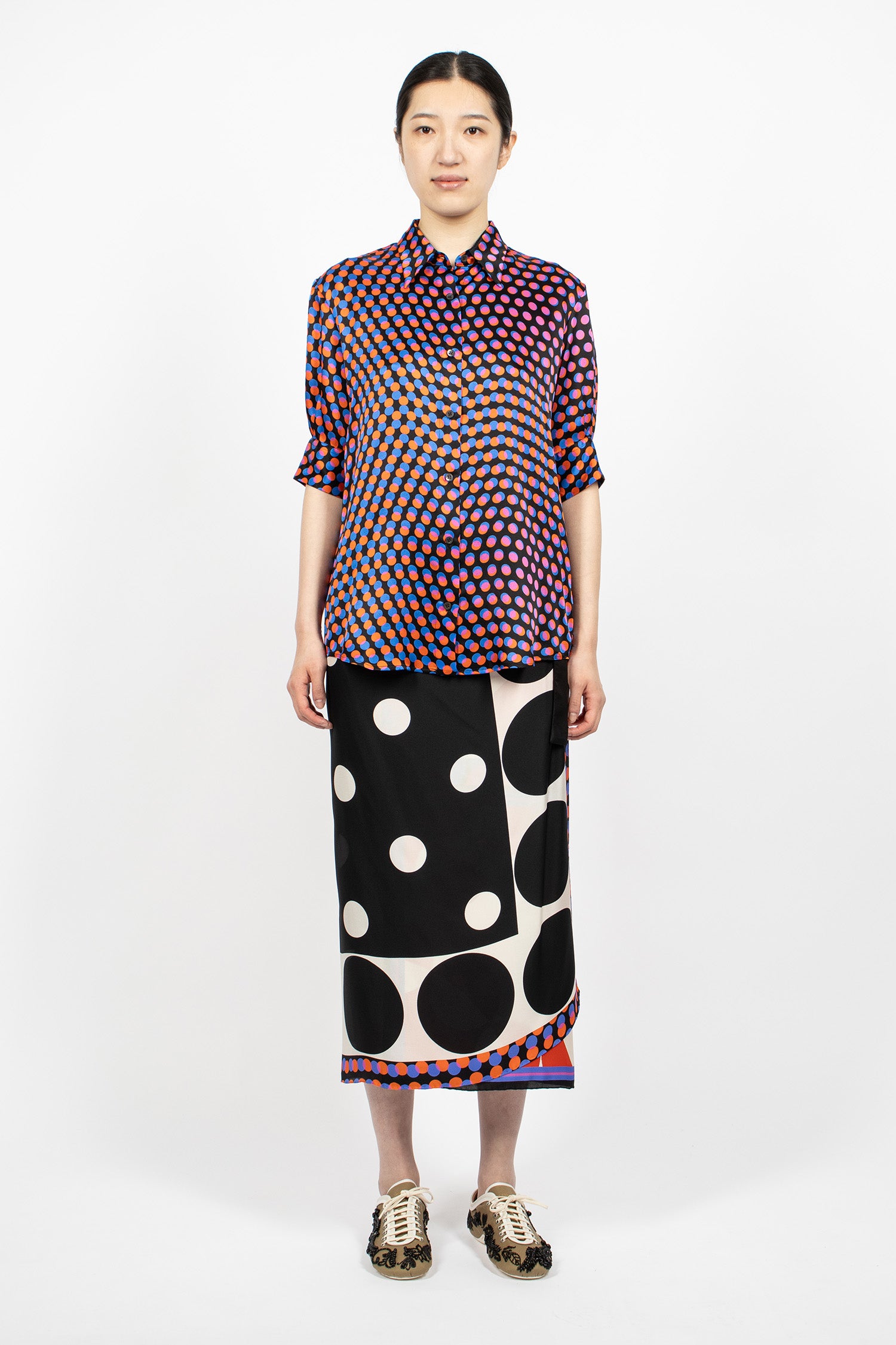Long Wrap Scarf-Skirt Dessin A