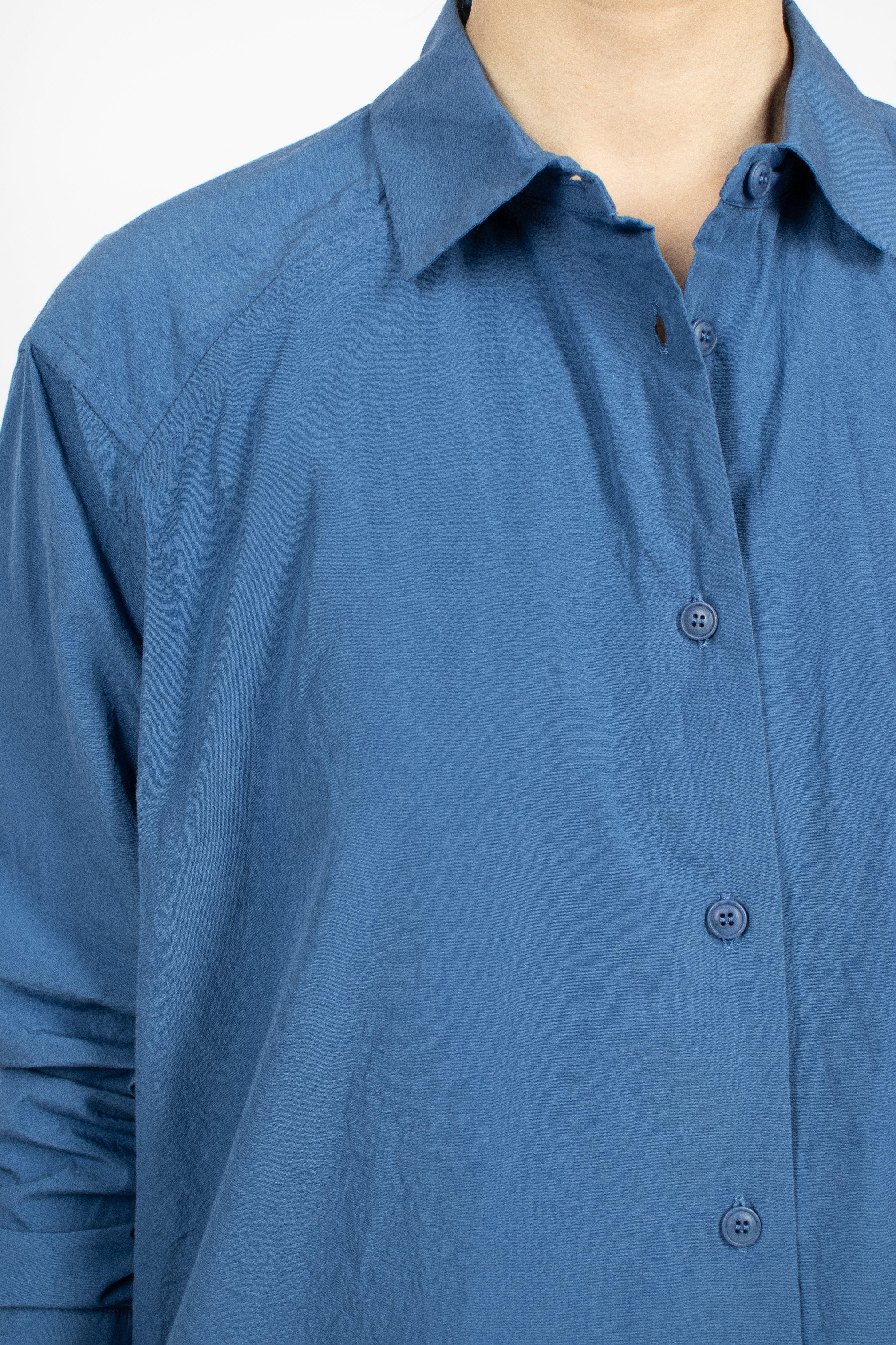 Drays Travail Shirt Mid Blue