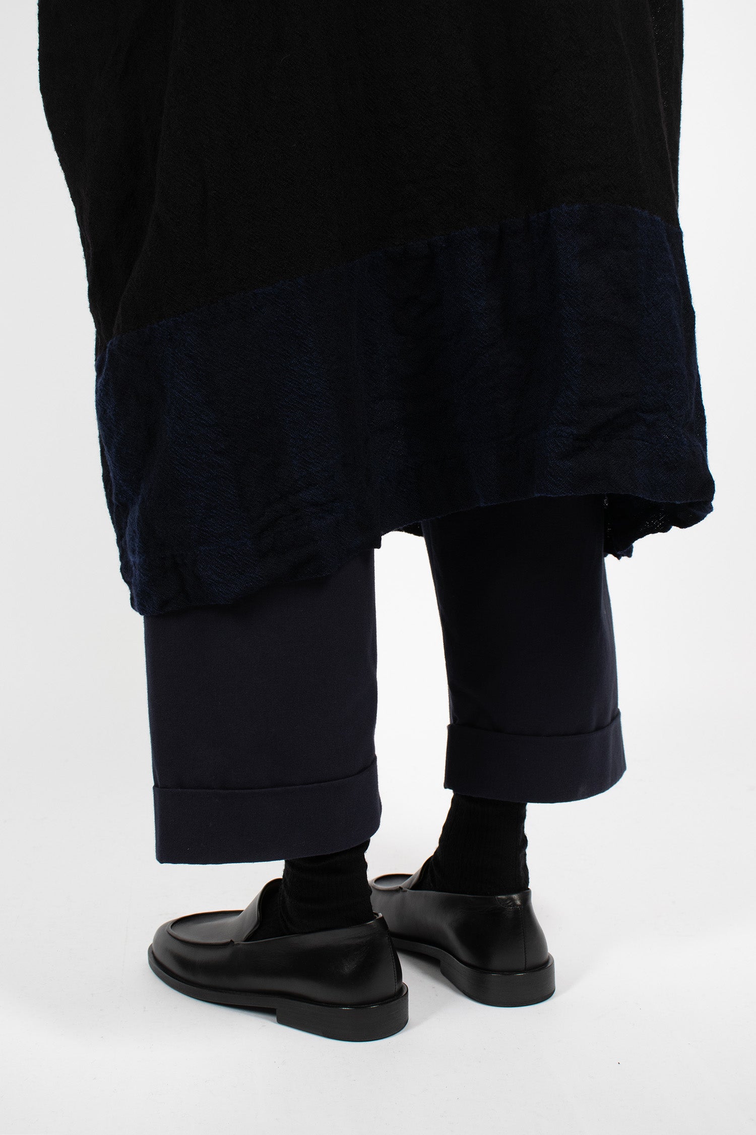 20.07.06 Washed Wool Dress Blue/Black