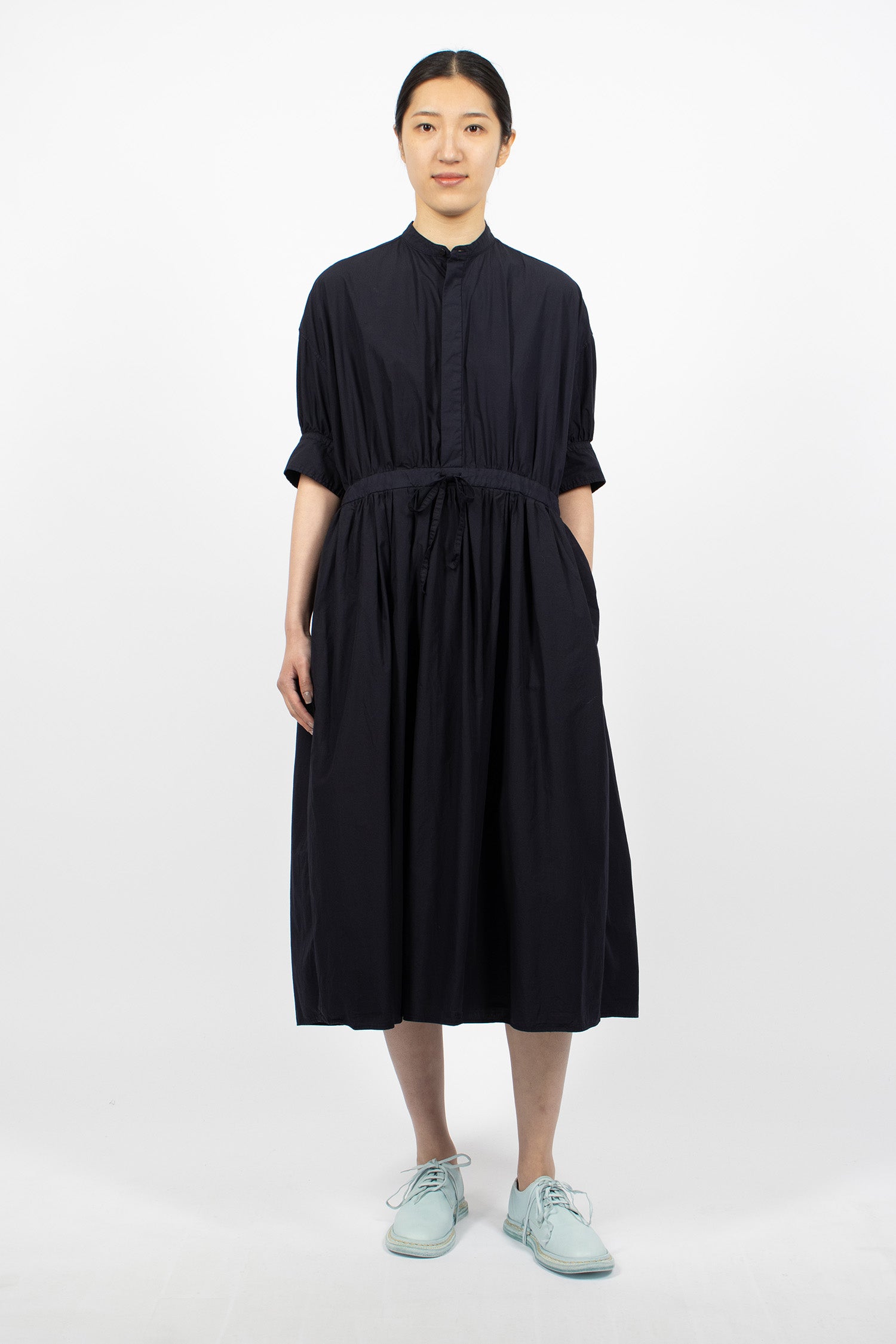 String Dress Navy Black