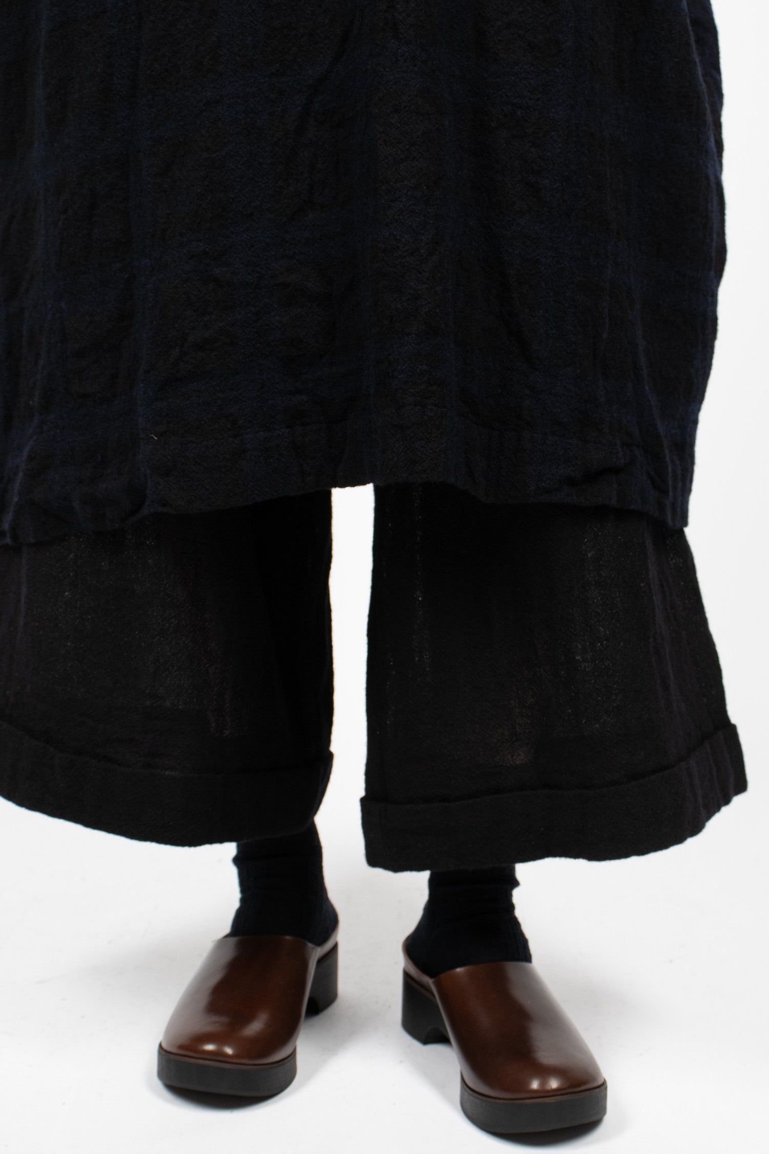 20.07.06 Washed Wool Dress Blue/Black