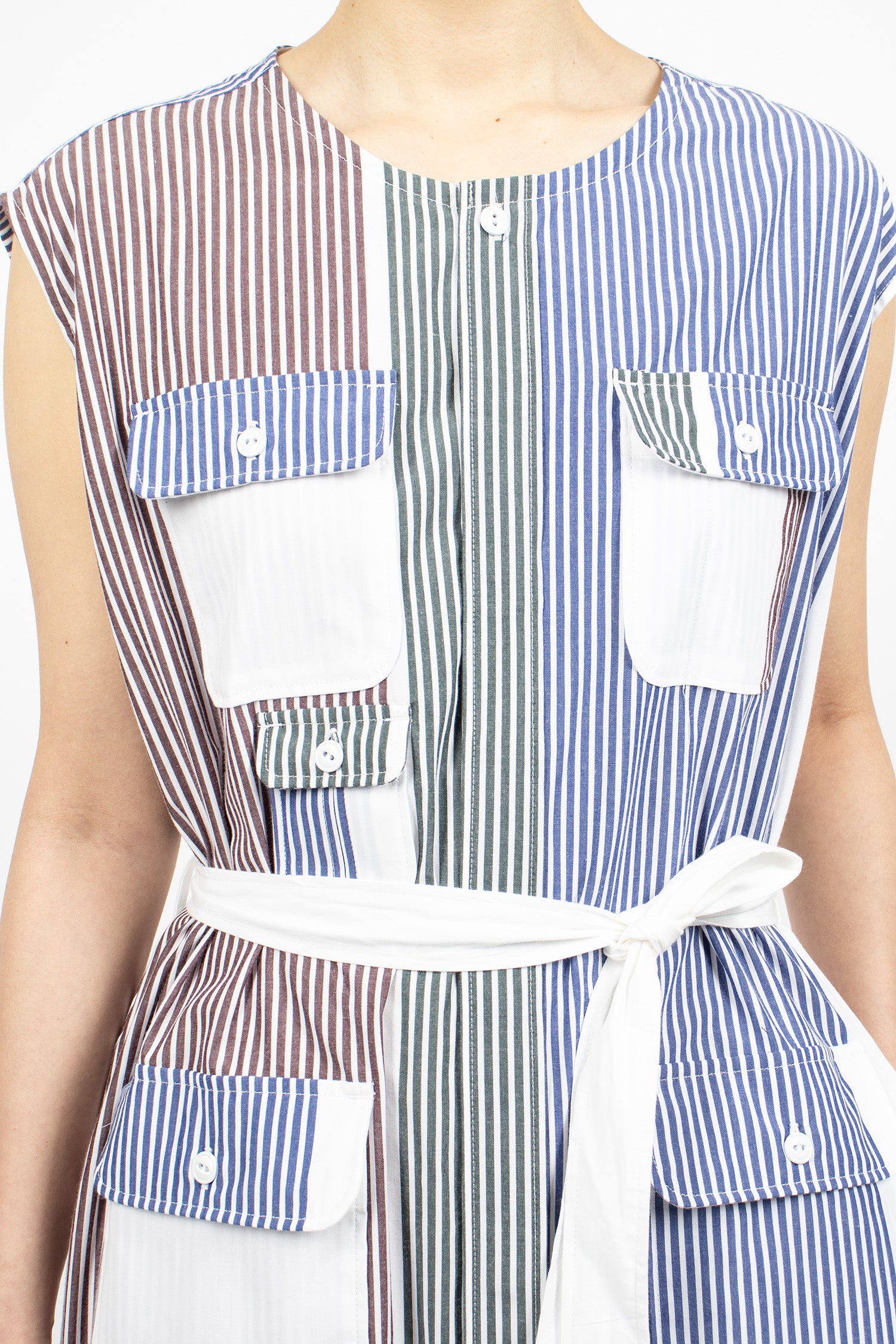 Bush Dress Multi Block Stripe