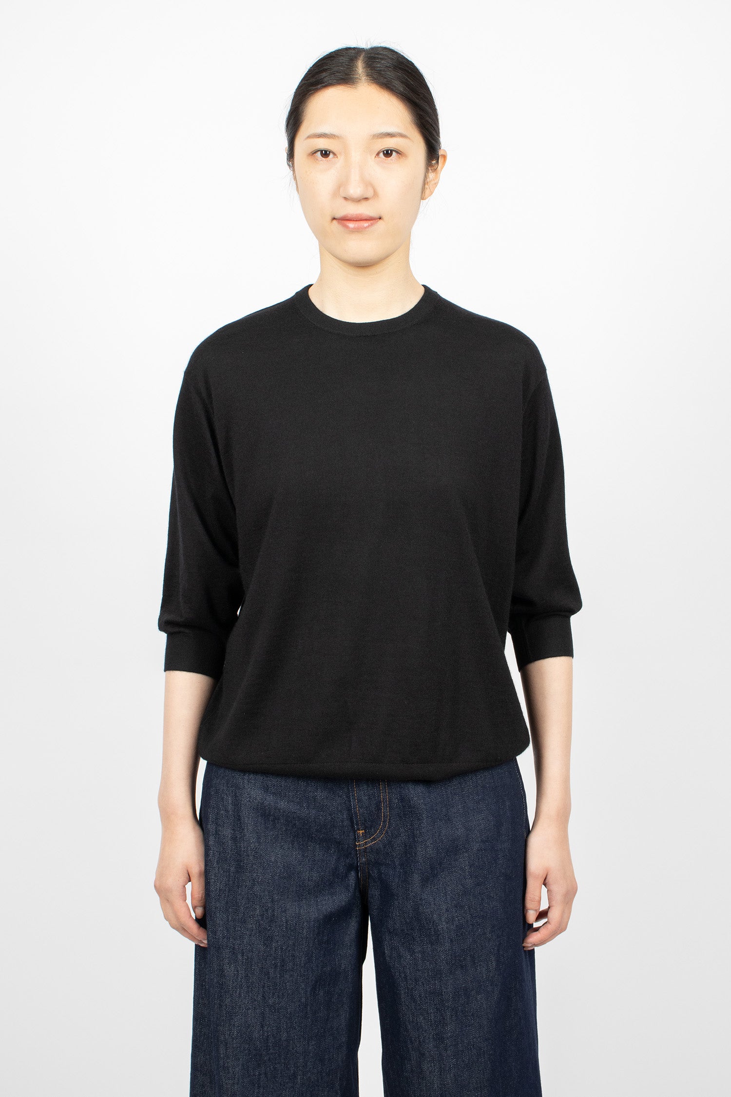 Elbow Crew Knitwear Black
