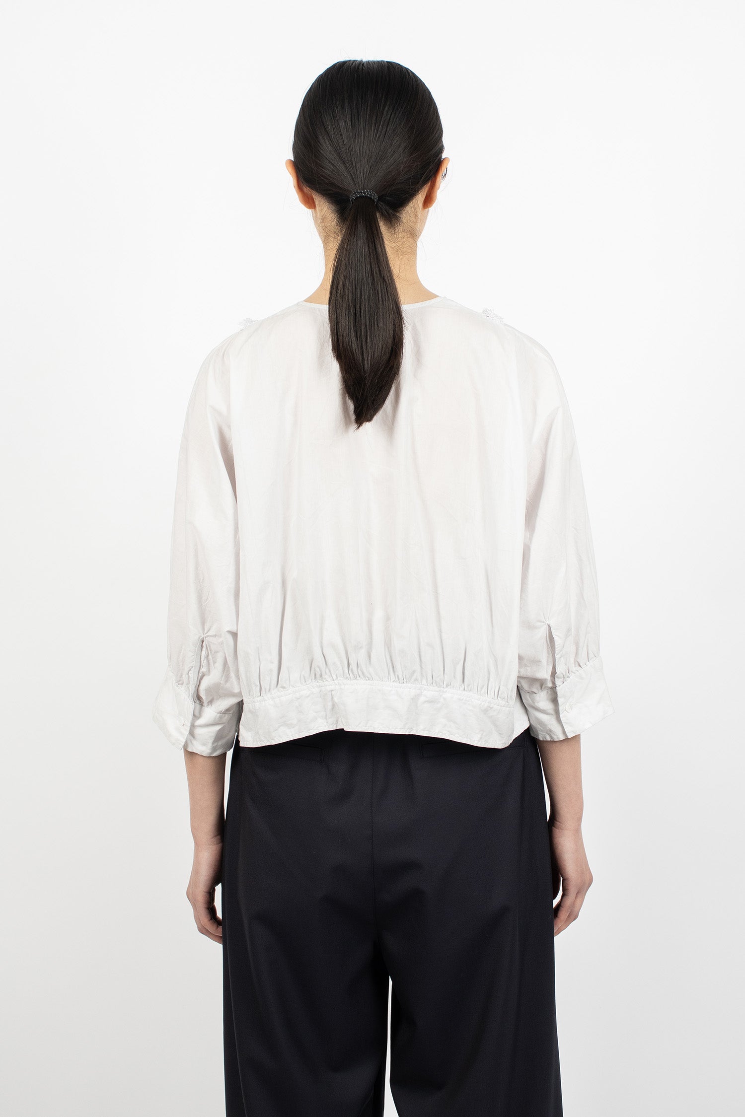 Lace Bolero Shirt Light Ink