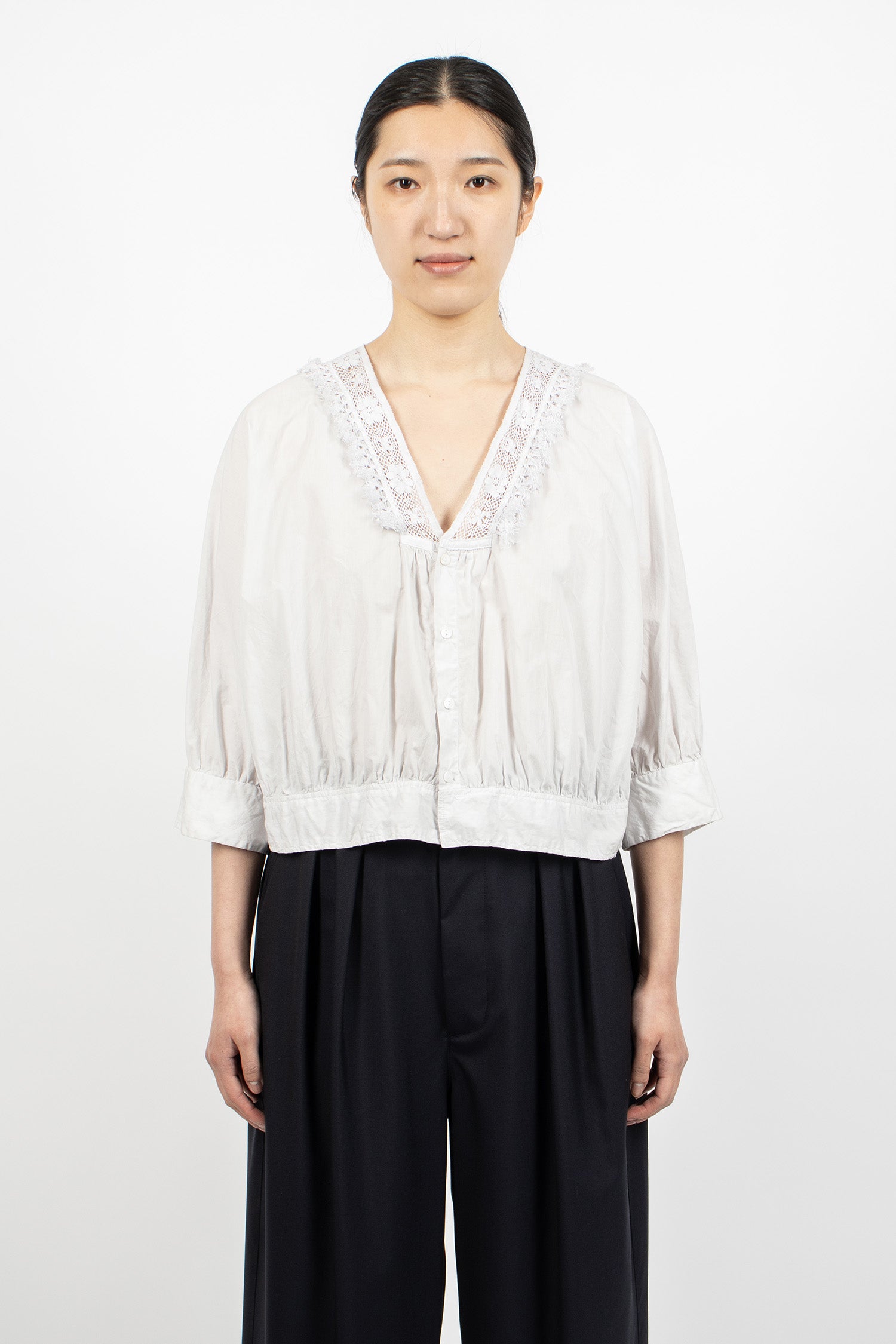 Lace Bolero Shirt Light Ink