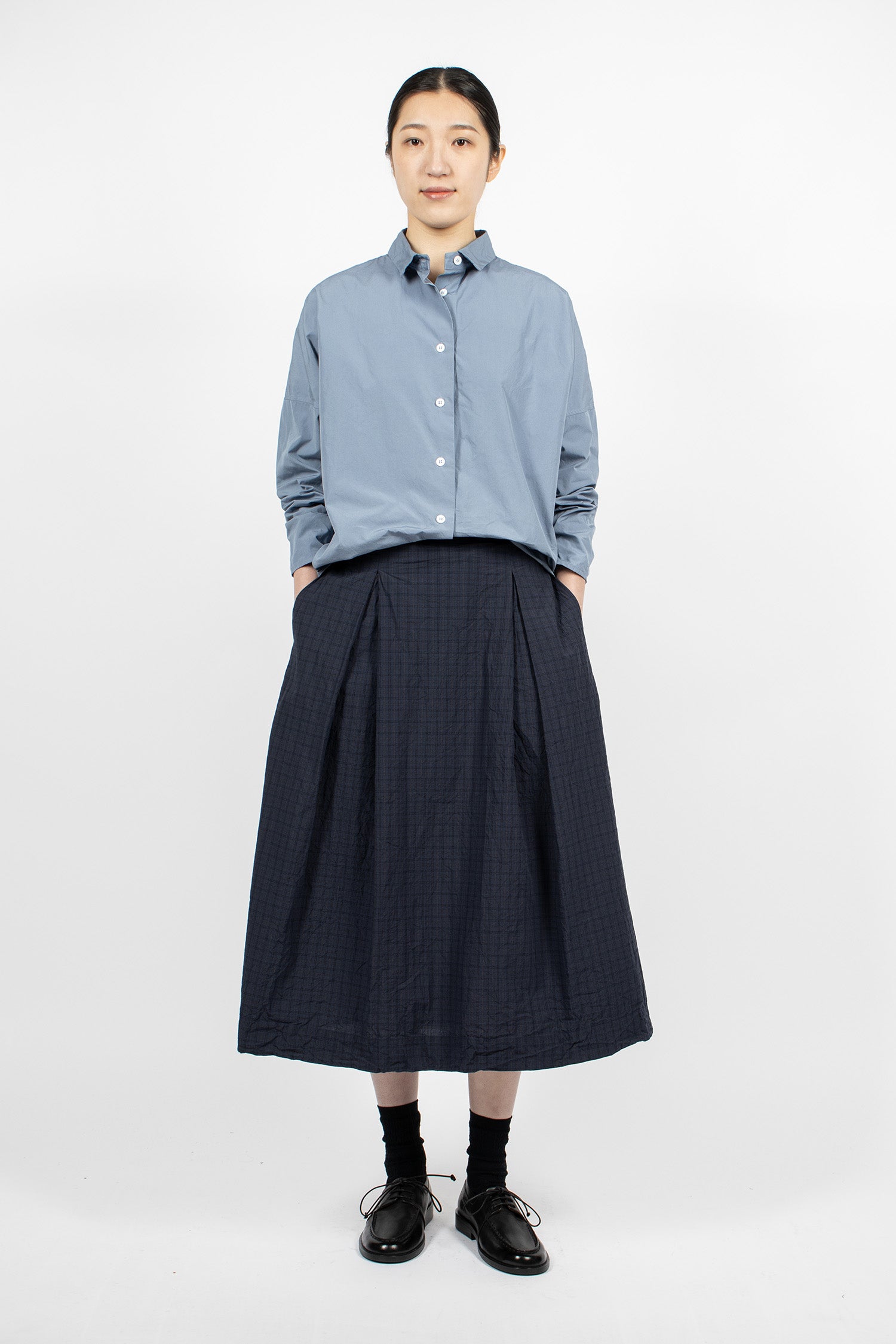 Emma Skirt Navy Check