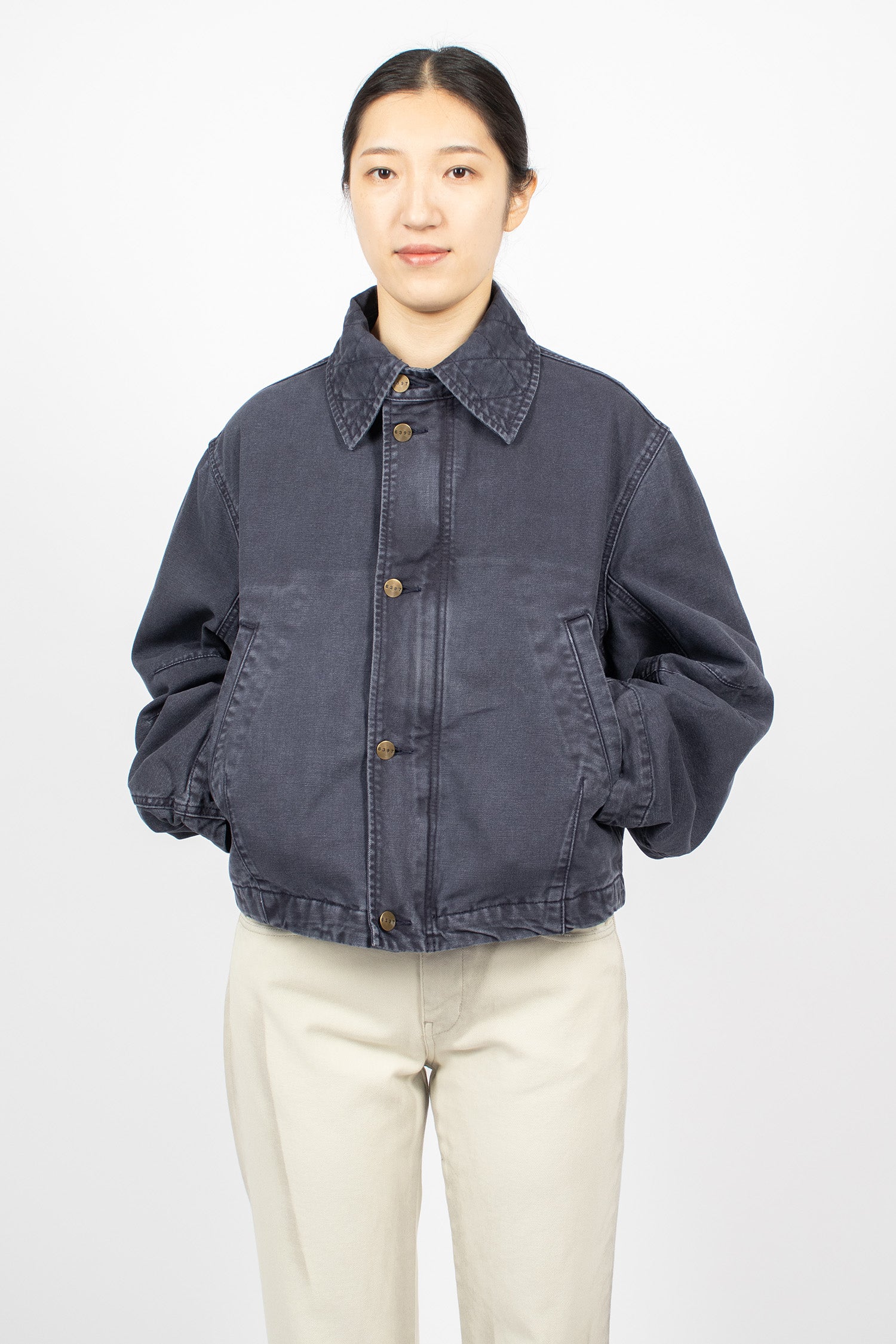 Washed Flight Jacket Ink