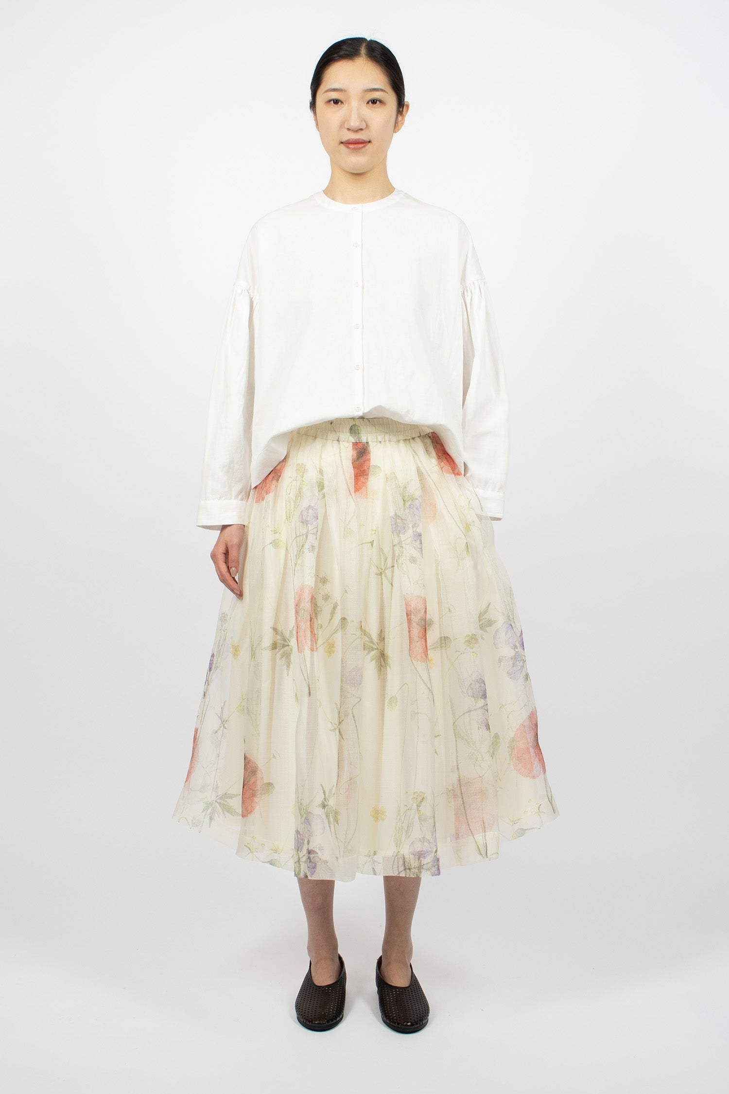 Solange Maxi Tutu Skirt Off White/Bouquet