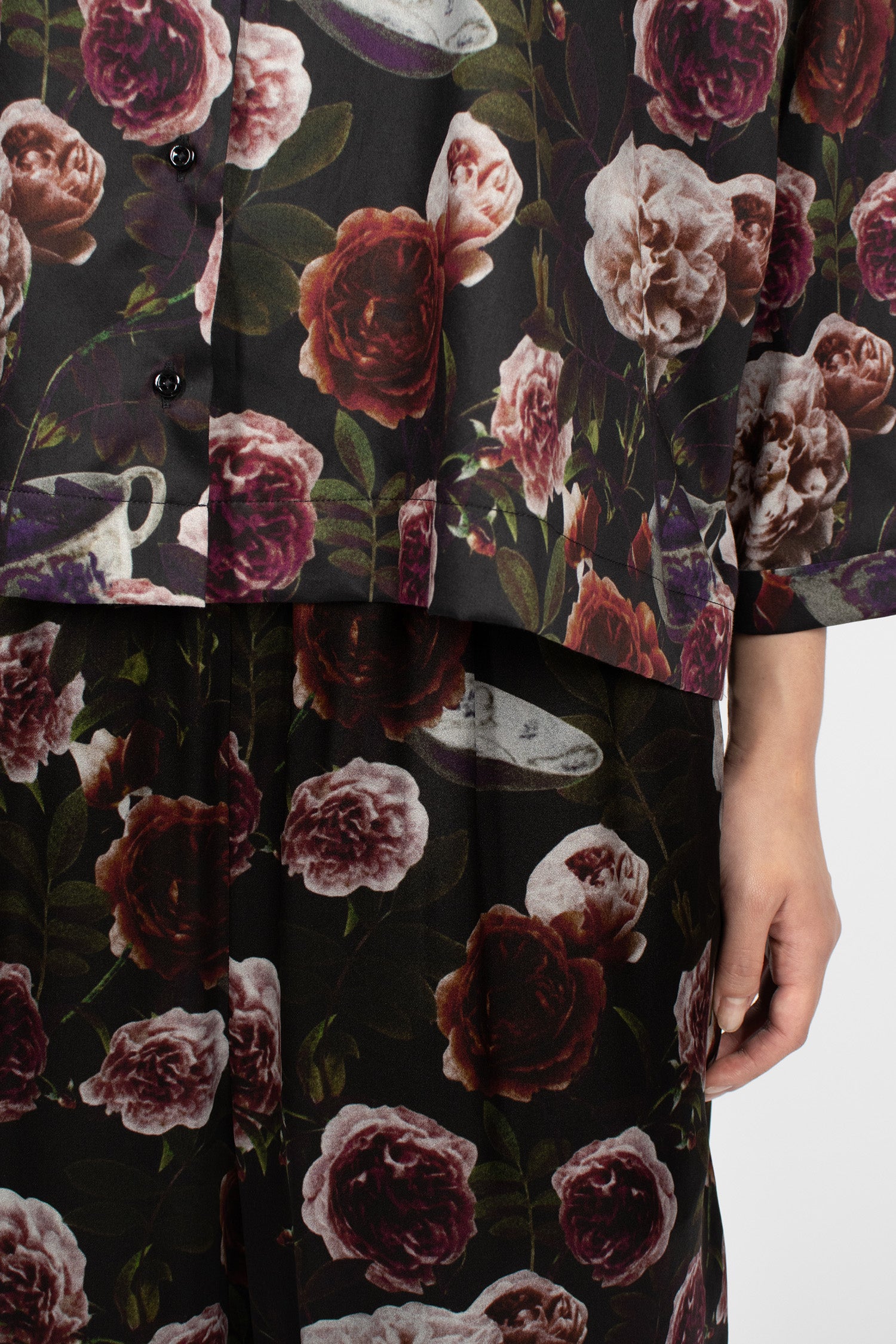 Pierre Reversible Pants Roses/Black