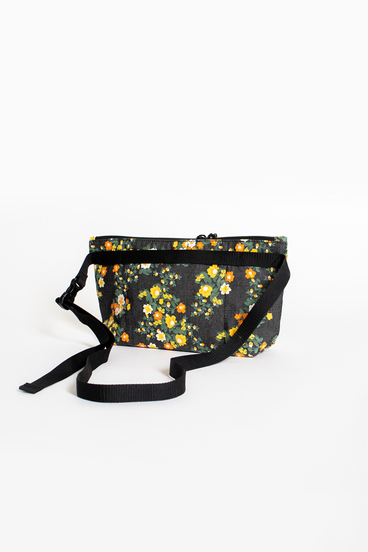 Fannypack Crossbody Bag Floral Denim