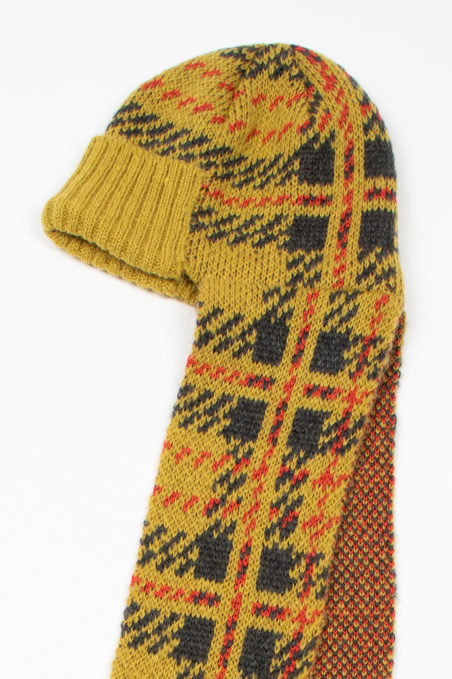 Tartan Check Gale Cap Yellow