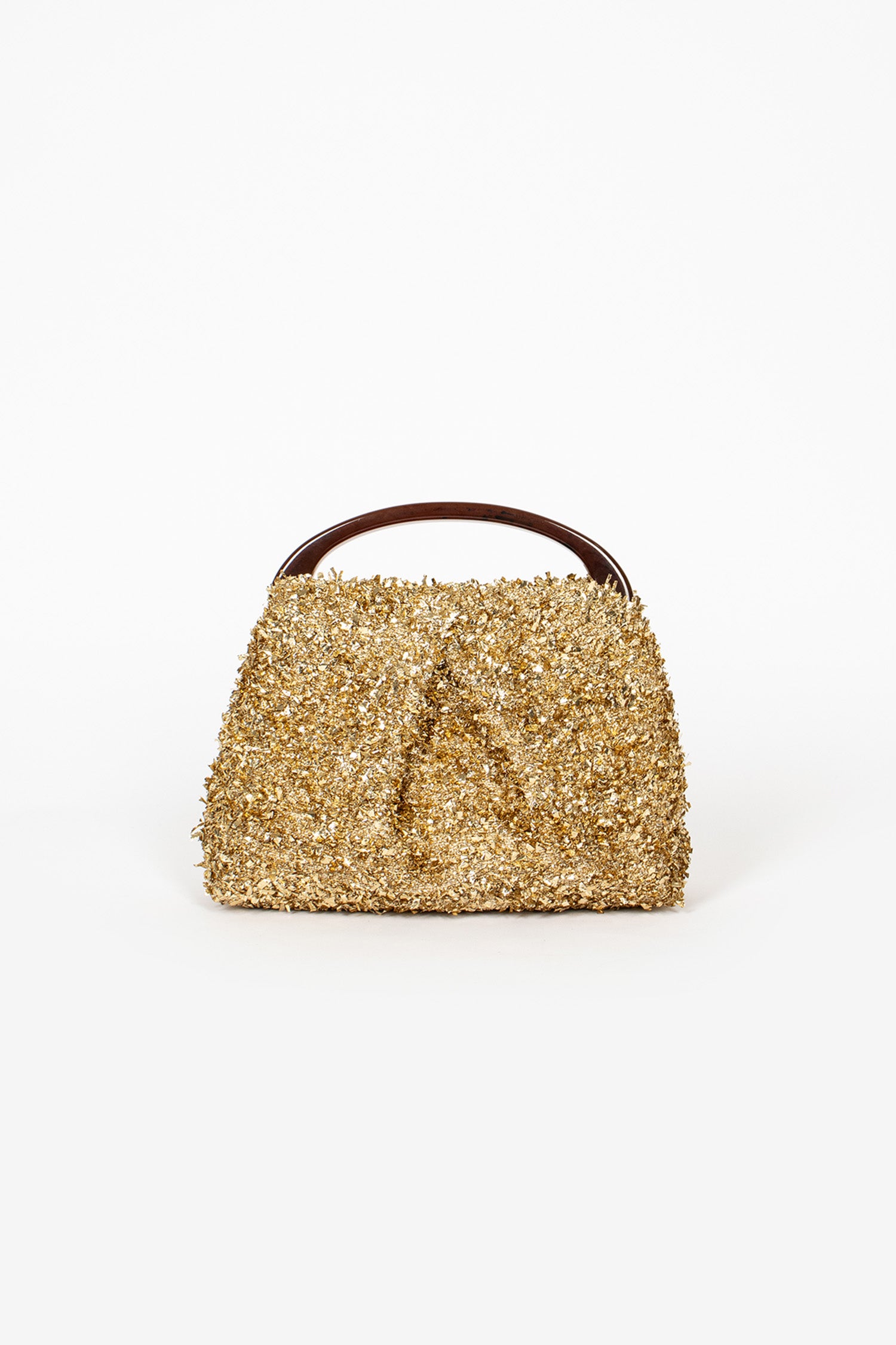 Mini Tinsel Bag Gold